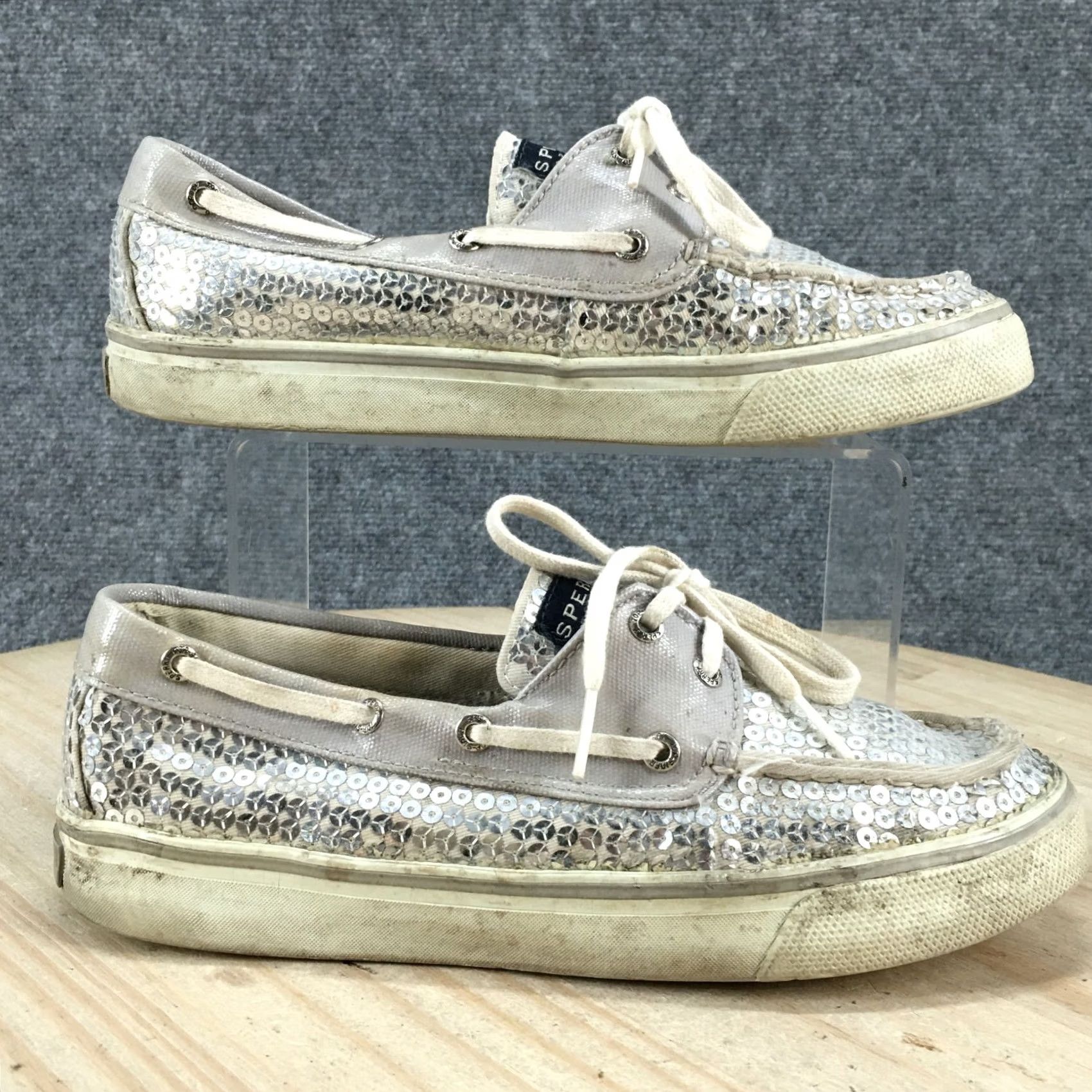 Sperry Sperry Top Sider Boat Shoes Womens 7 M Gray Leather Casual Shoes Size M / US 6-8 / IT 42-44 - 2 Thumbnail