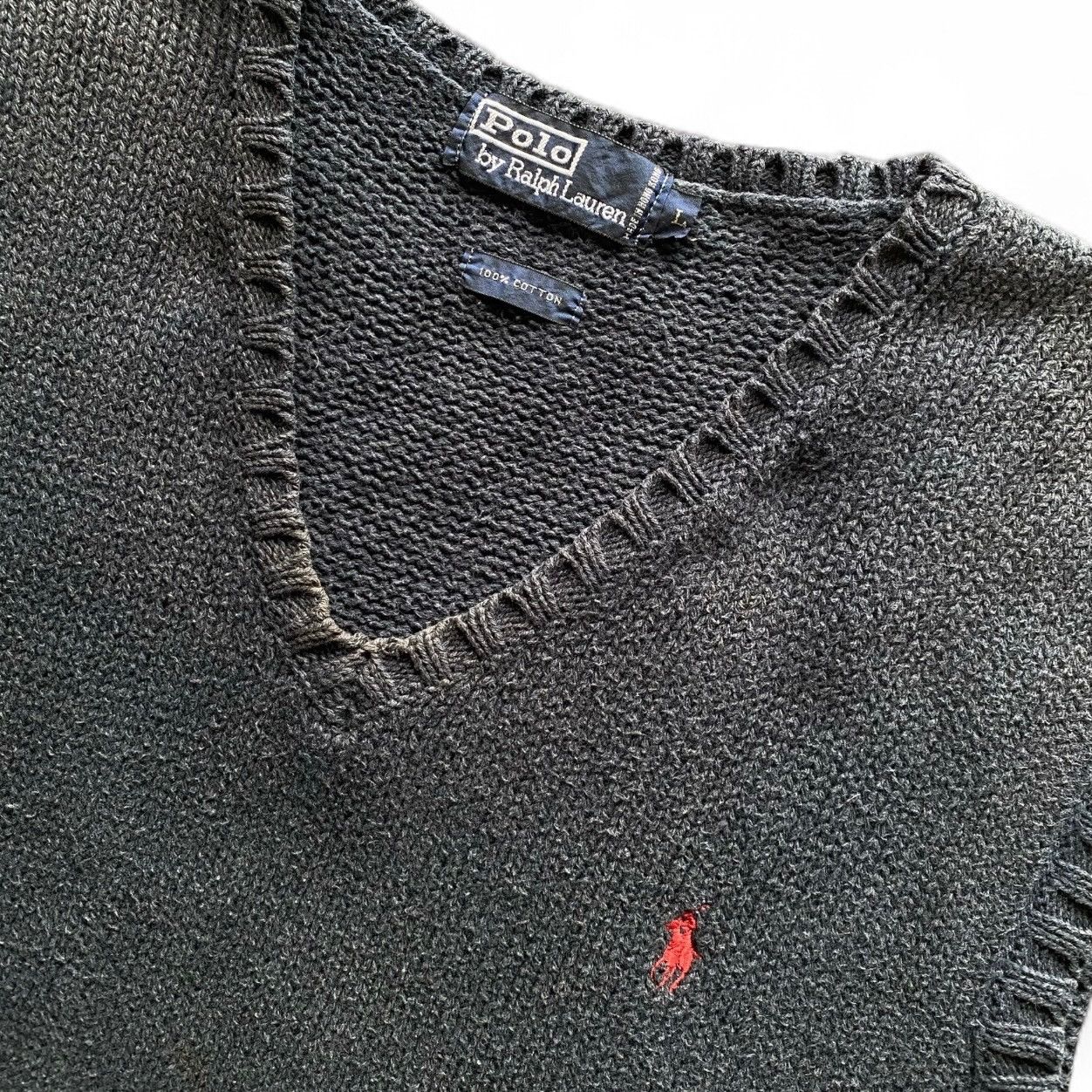 Polo Ralph Lauren Vintage 90s Polo Ralph Lauren Polo Small Pony Knitwear Vest Size US L / EU 52-54 / 3 - 3 Thumbnail