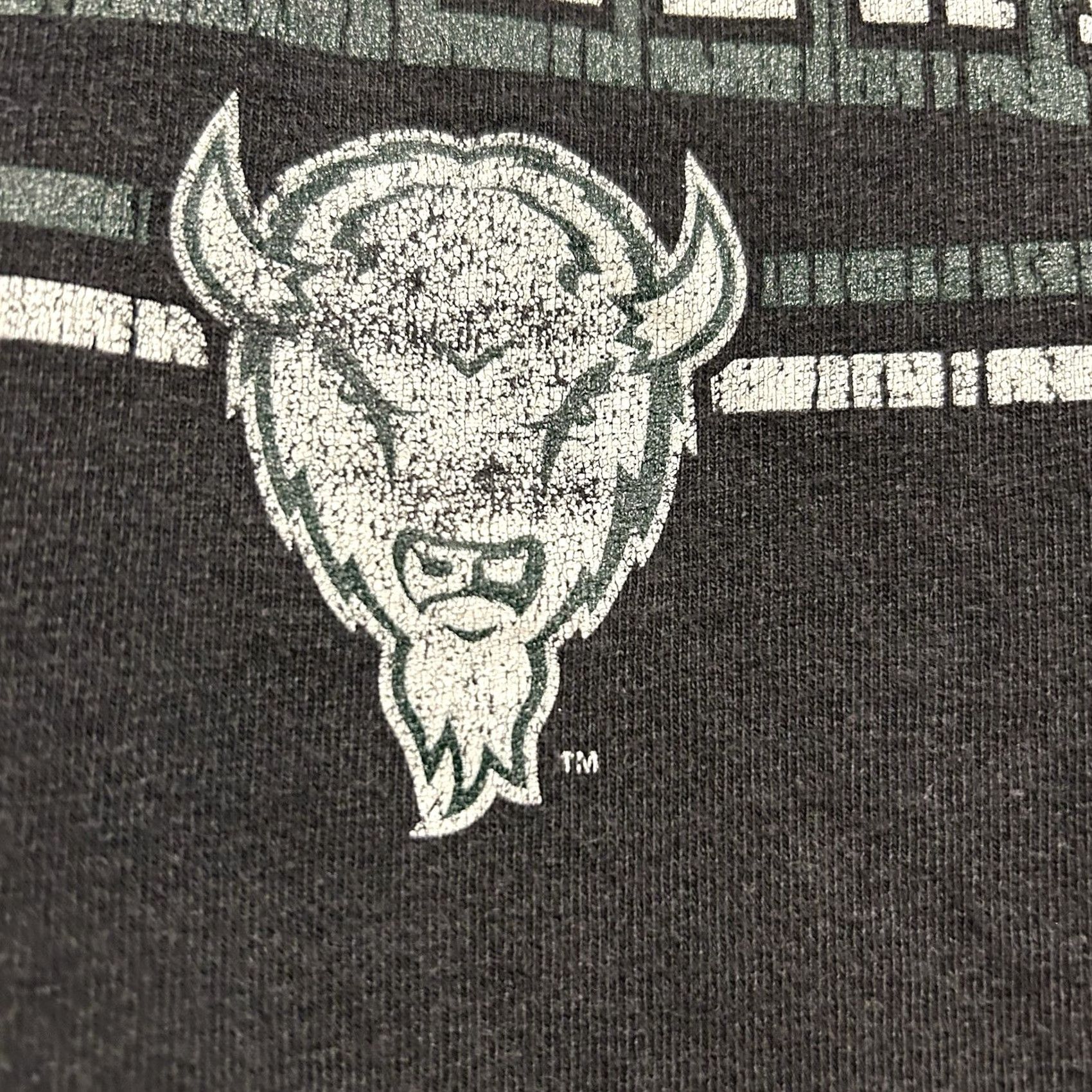 Vintage VTG Marshall University The Heard Short Sleeve Shirt Men XL Black TCX Apparel Size US XL / EU 56 / 4 - 7 Thumbnail