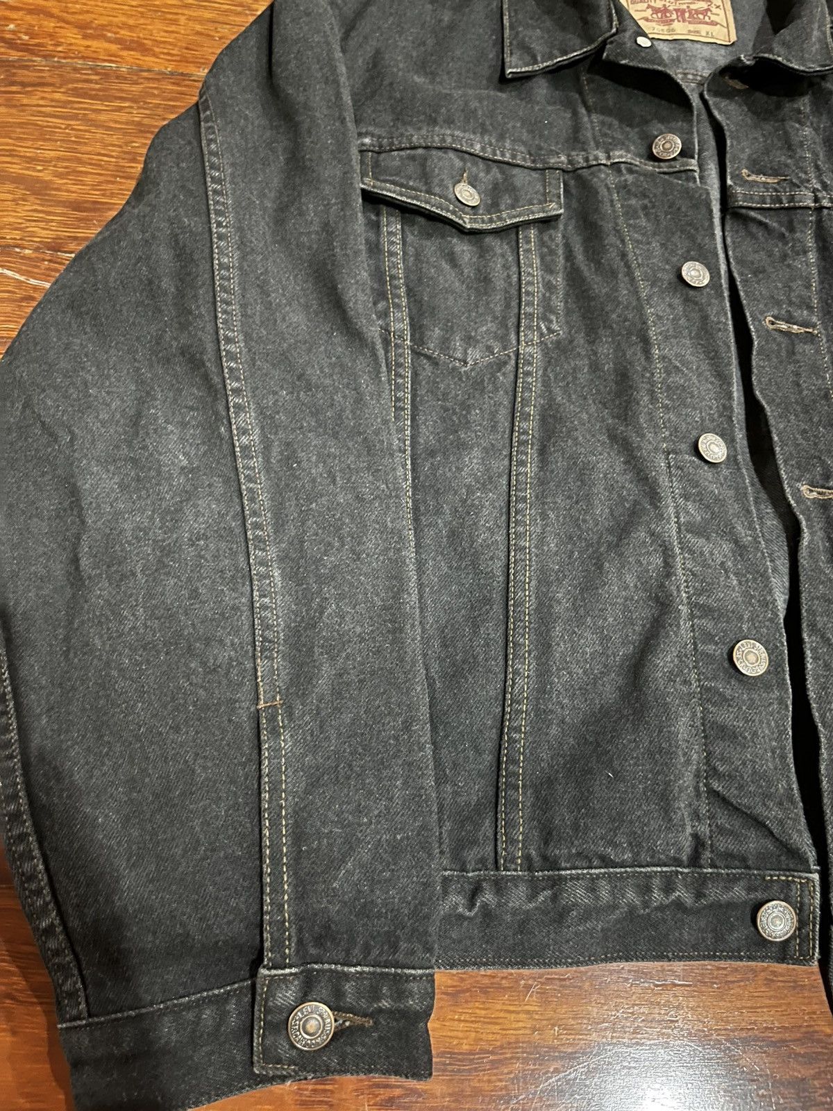 Levi's Vintage Levi’s 80’s 7506 Black Jacket Size US XL / EU 56 / 4 - 5 Thumbnail