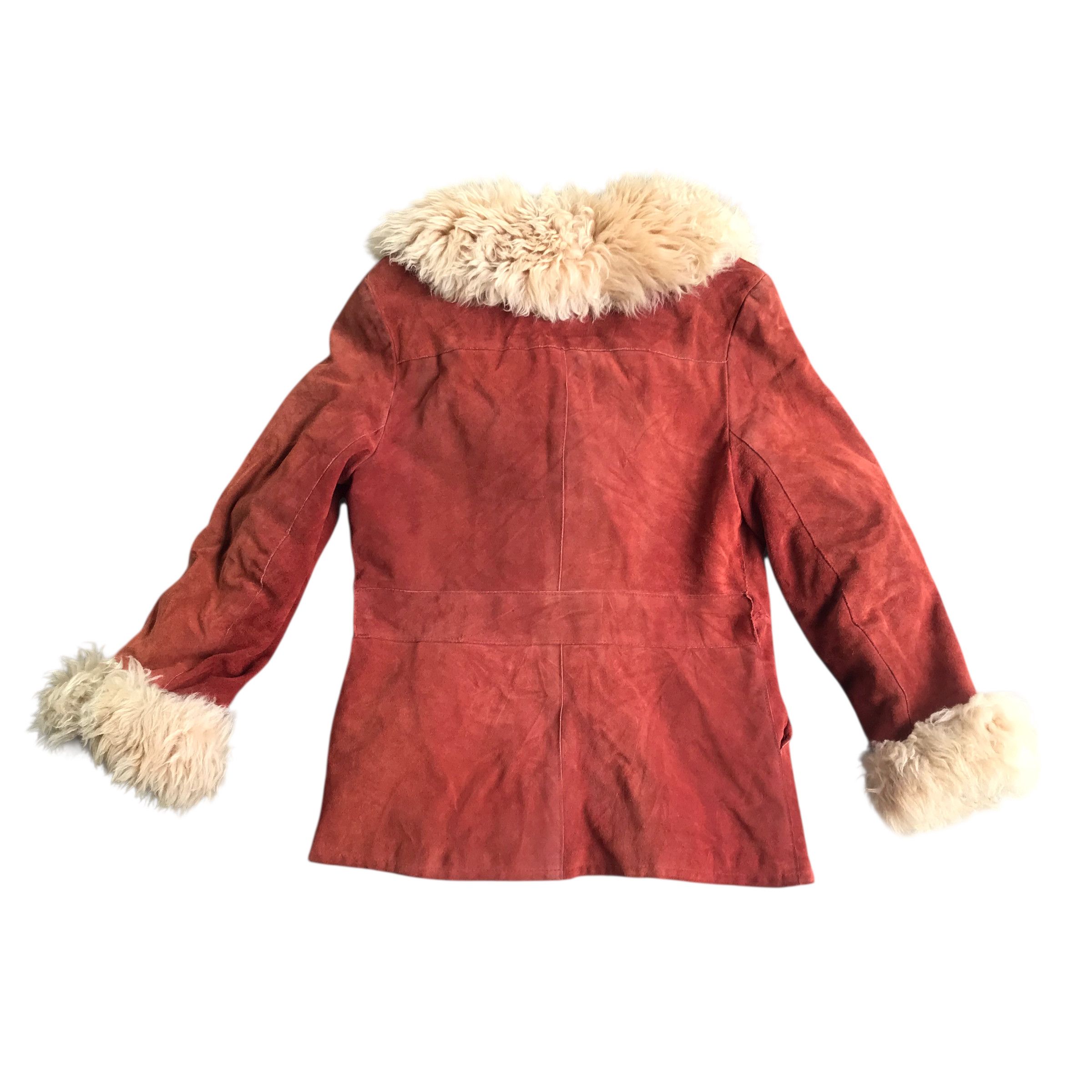 GOA Rare Saga Fox Faux Fur Suede Leather jacket Size US S / EU 44-46 / 1 - 6 Thumbnail