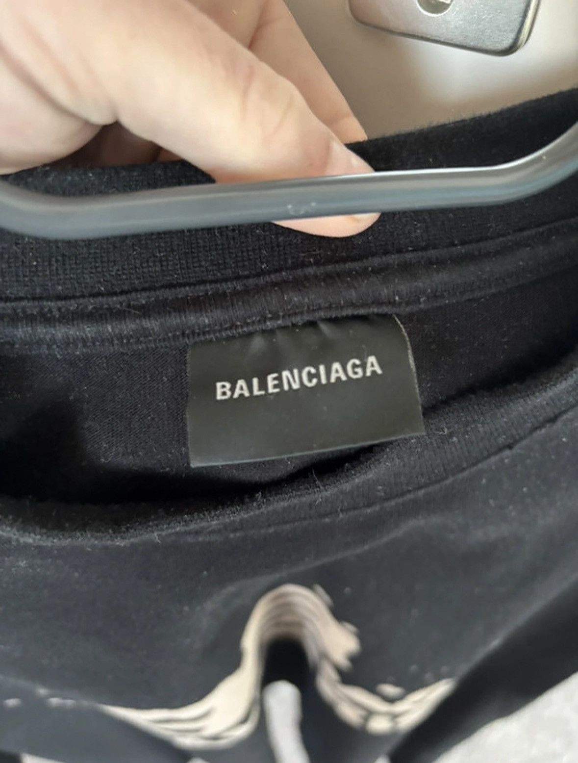 Balenciaga Balenciaga Hand drawn logo tshirt Size US S / EU 44-46 / 1 - 2 Thumbnail