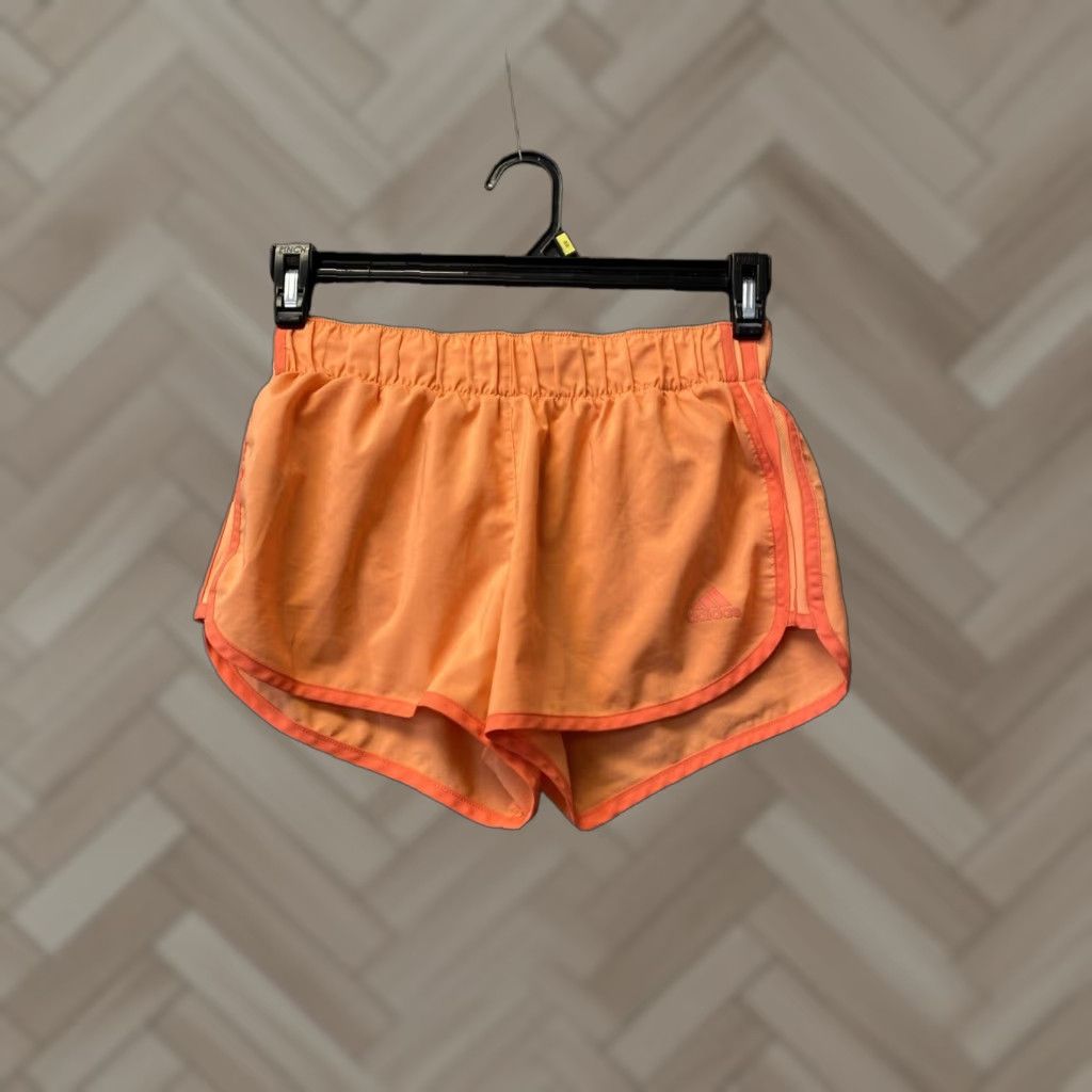 Adidas ADIDAS Climalite Running Short Women’s Activewear S Orange Three Stripe Size 28" / US 6 / IT 42 - 1 Thumbnail