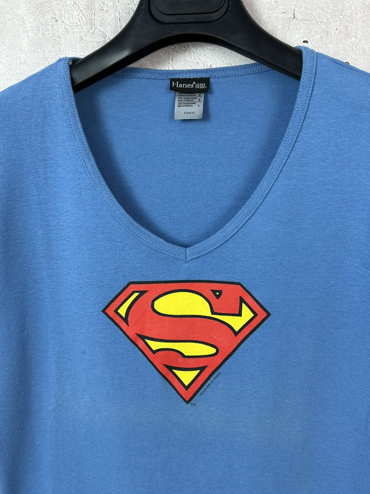 DC Comics DC Comics 2000 Vintage Superman Blue T-shirt Size L / US 10 / IT 46 - 3 Thumbnail