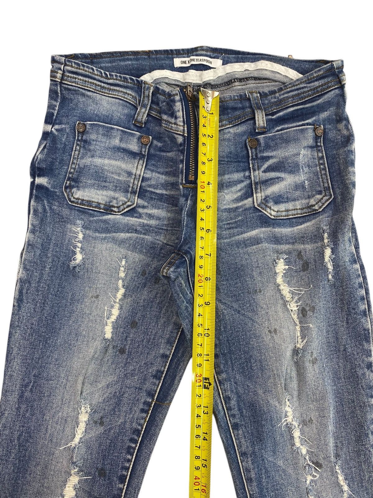Other Japanese Brand Retro Raw Hem Style Bell Bottom Jeans Size US 26 / EU 42 - 6 Thumbnail