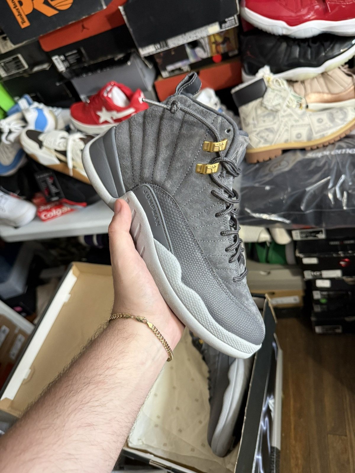 Jordan Brand Jordan retro 12 dark grey sz 8 Size US 8 / EU 41 - 1 Thumbnail