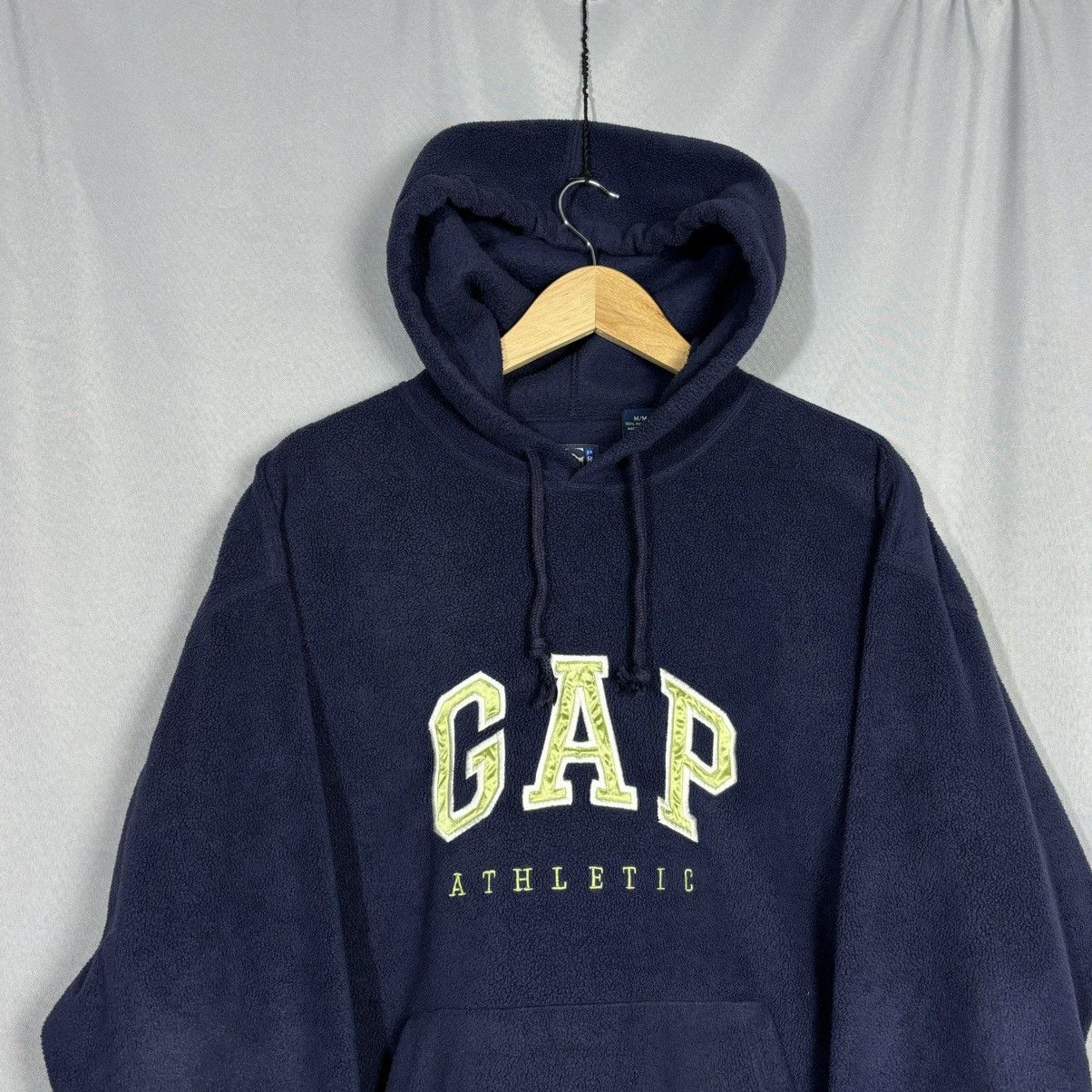 Gap Gap vintage fleece hoodie big logo rare dark blue streetwear Size US M / EU 48-50 / 2 - 4 Thumbnail