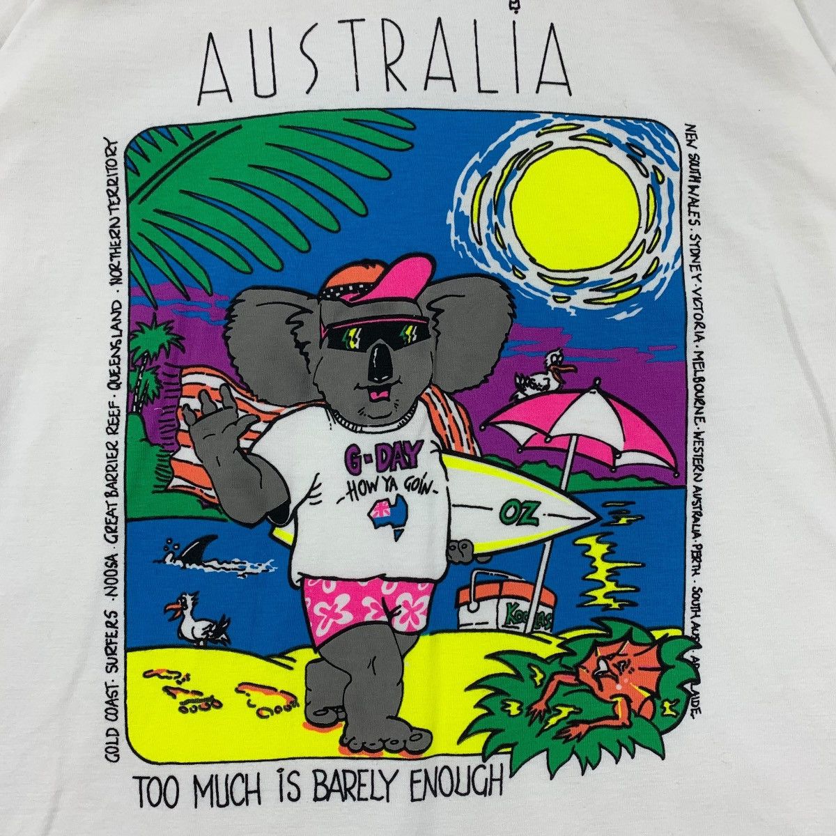 Vintage Vintage KEN DONE Australian down under art tee Size US L / EU 52-54 / 3 - 9 Thumbnail