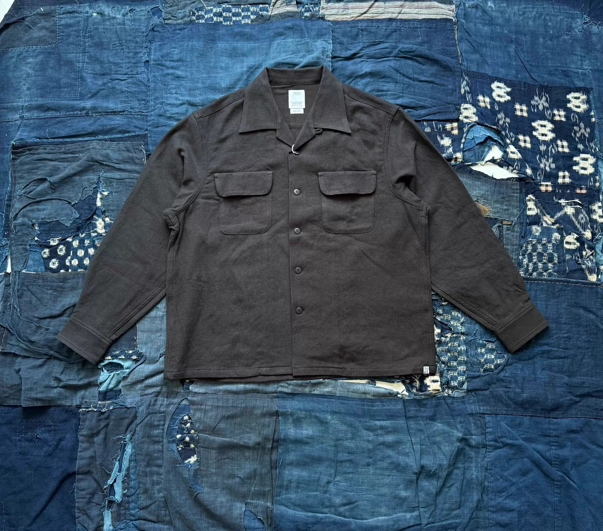 Visvim VISVIM 26SS LARRIKAN L/S CRASH Washed & Destroyed Navy 2,3