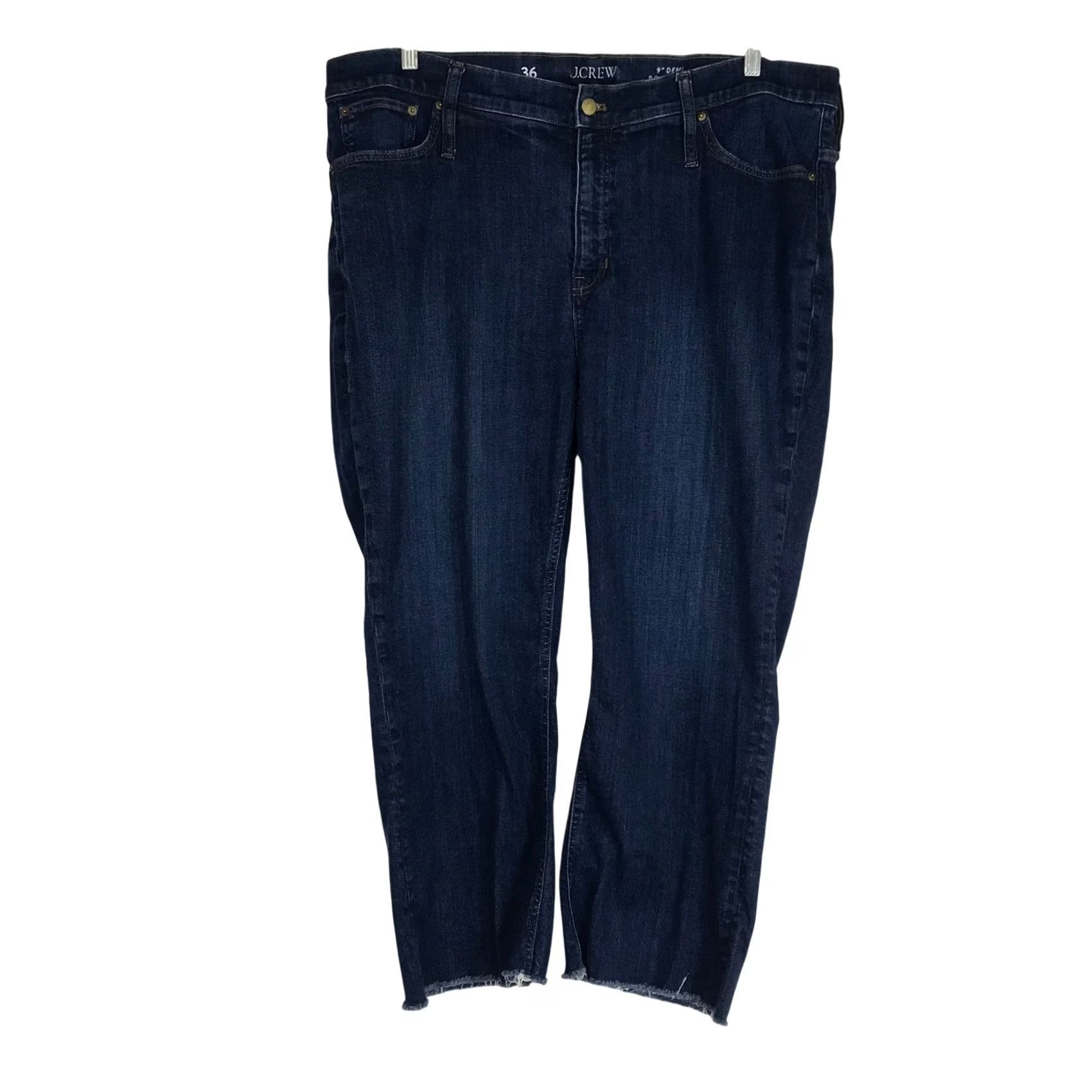 J.Crew J.CREW Dark Wash Denim Bootcut Crop Jeans 9 Inch Demi Boot 36 Women's Vintage? No Size 25" / US 0 / IT 36 - 2 Thumbnail