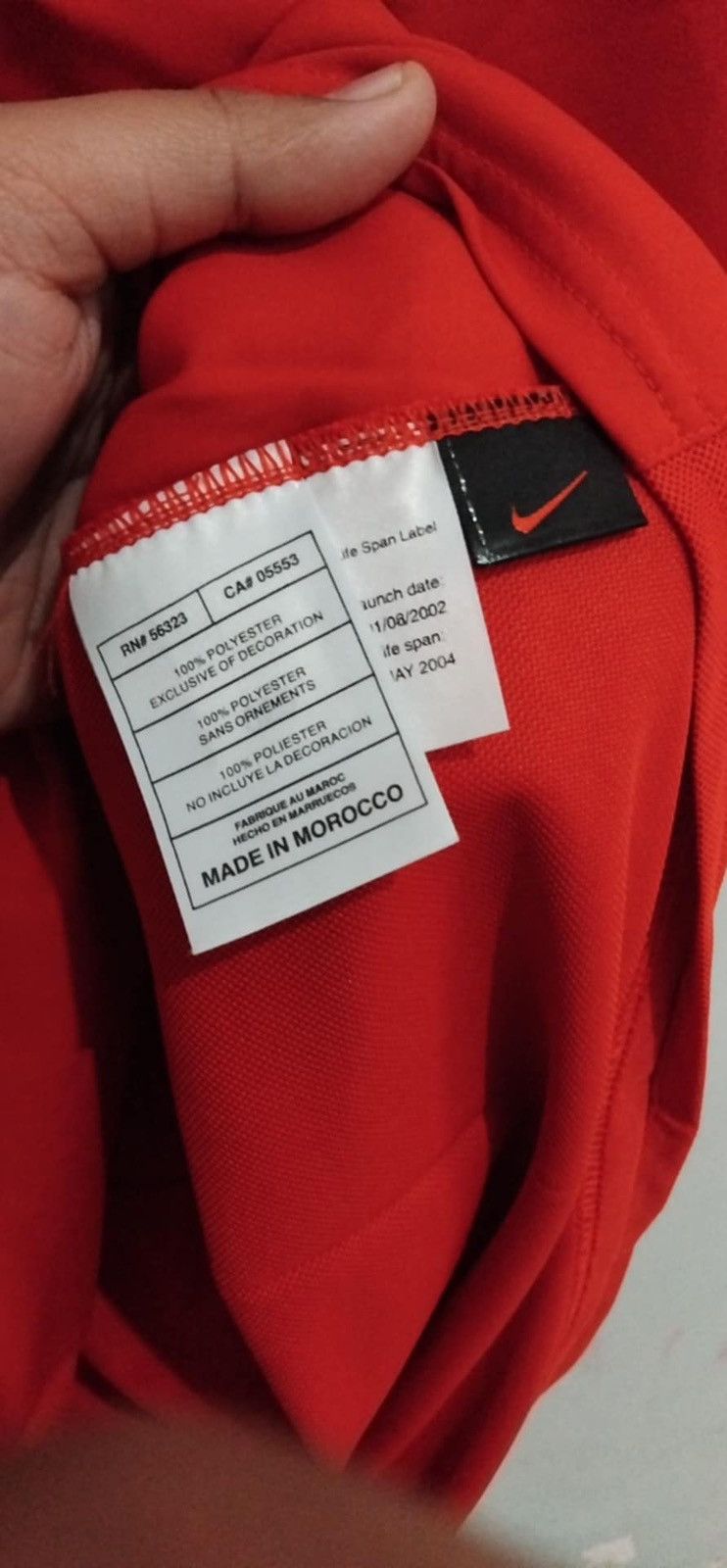 Nike Brand New Man United 2004 Soccer Jersey Ronaldo #7 BNWT Size US XL / EU 56 / 4 - 6 Thumbnail