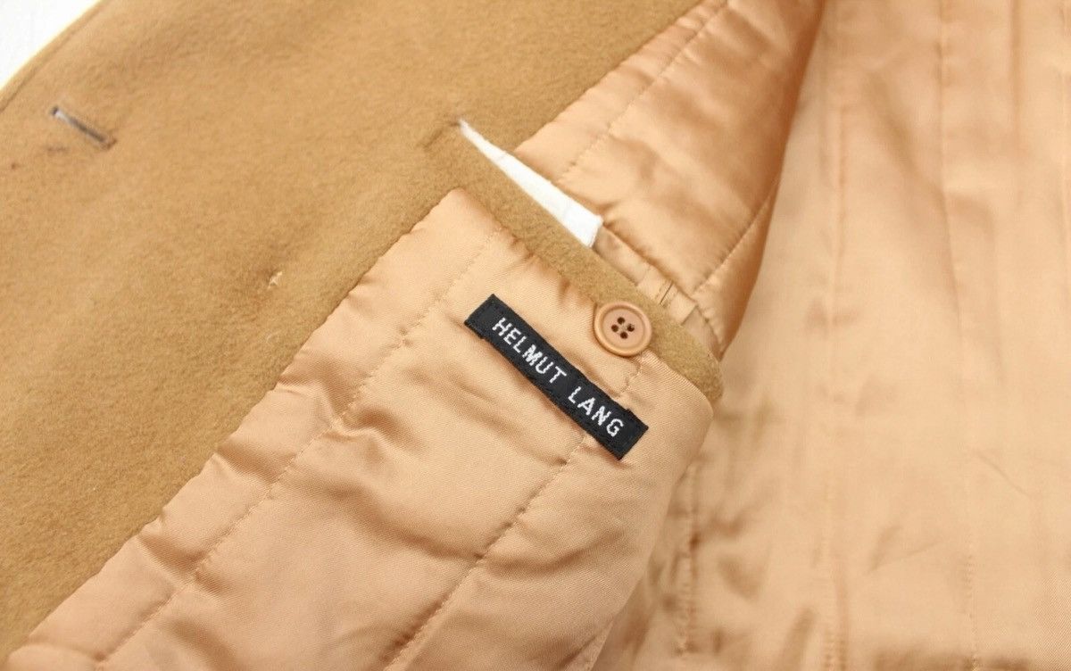 Helmut Lang HELMUT LANG Camel Wool ARCHIVE Long Double Breasted Coat 52 Size US L / EU 52-54 / 3 - 8 Thumbnail