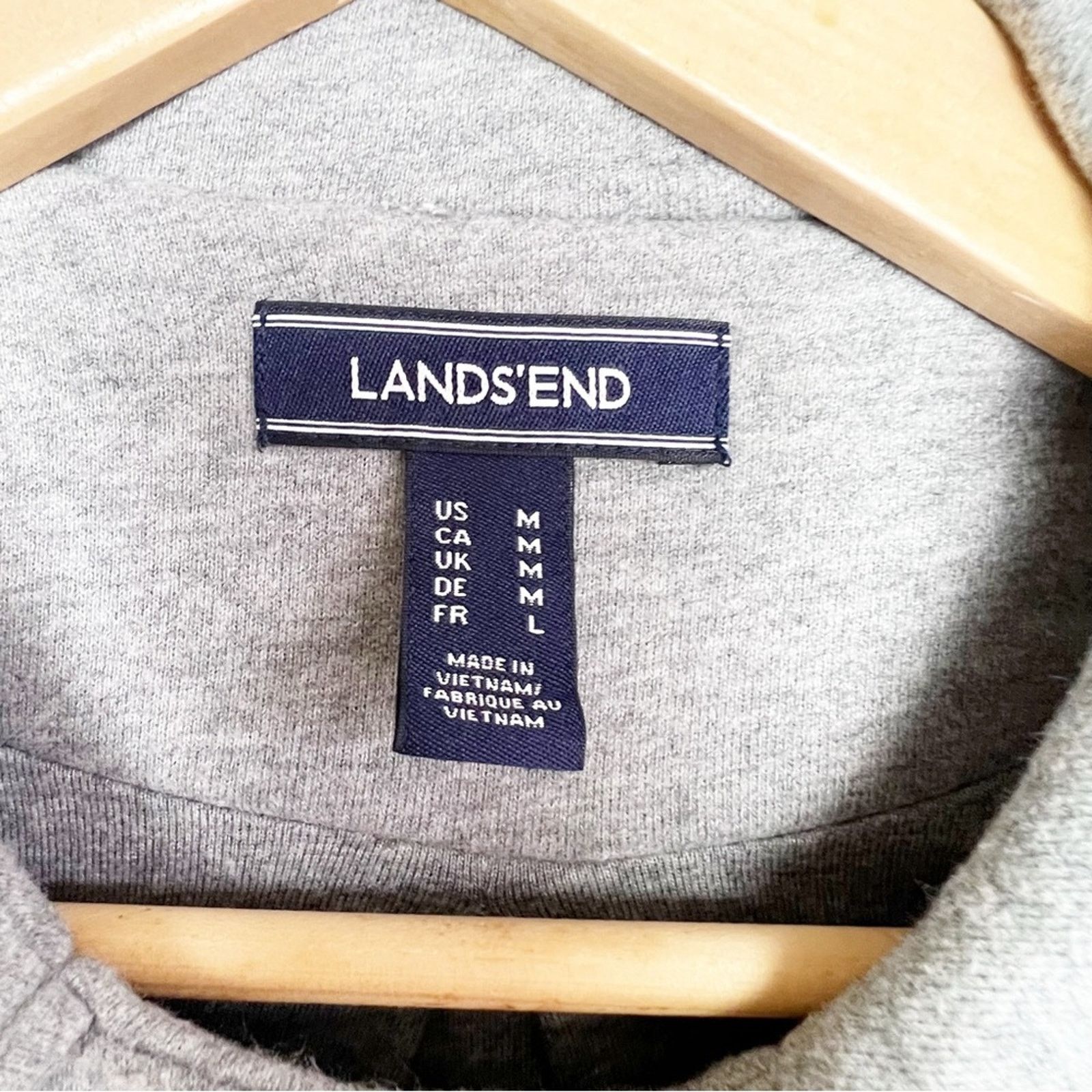Lands' End Land’s End Grey Sweatshirt Jacket Women’s Size Medium Size M / US 6-8 / IT 42-44 - 6 Thumbnail