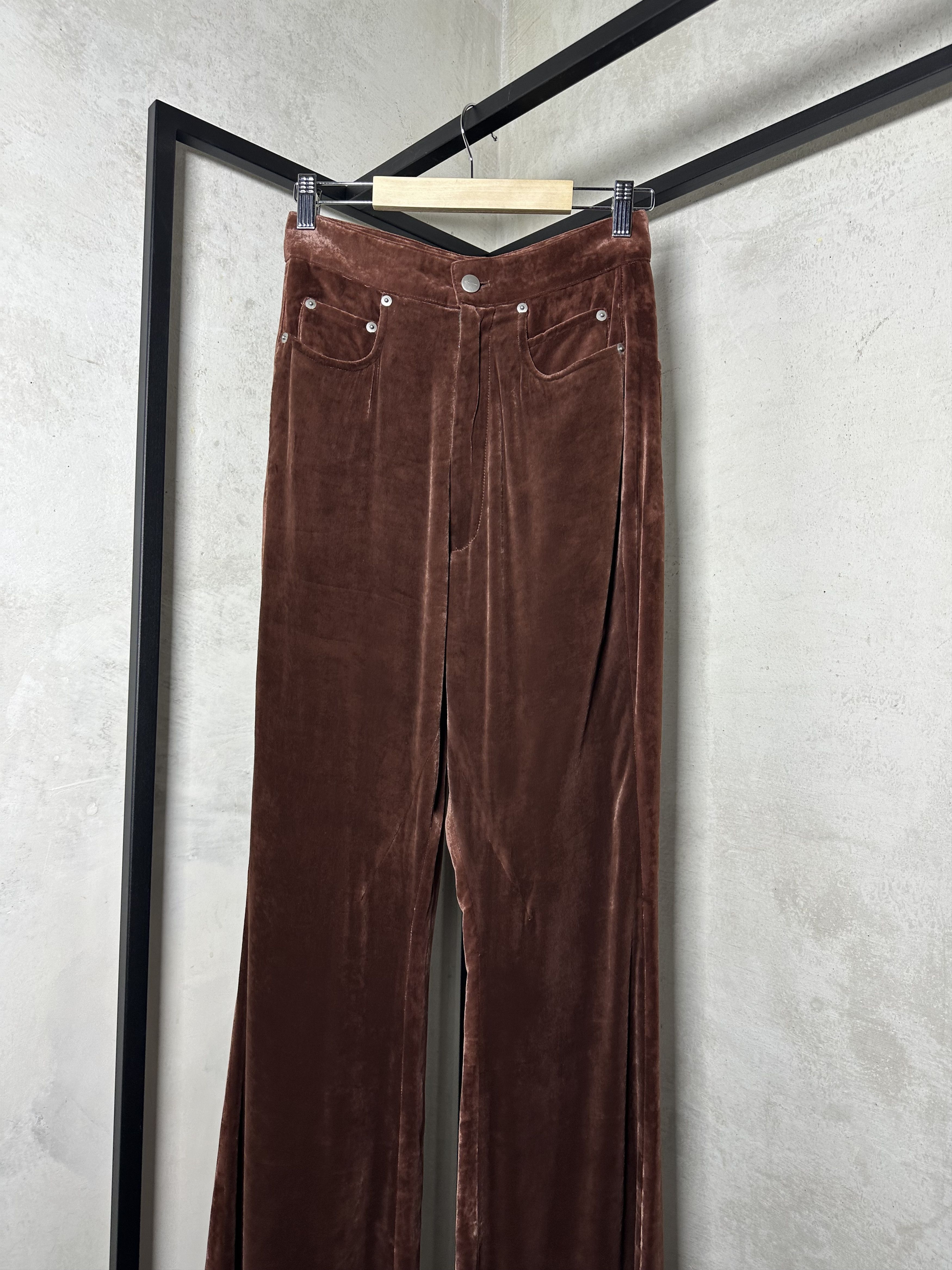 Rick Owens Rick Owens Brown Bolan Bootcut Trousers Size 26" / US 2 / IT 38 - 4 Thumbnail