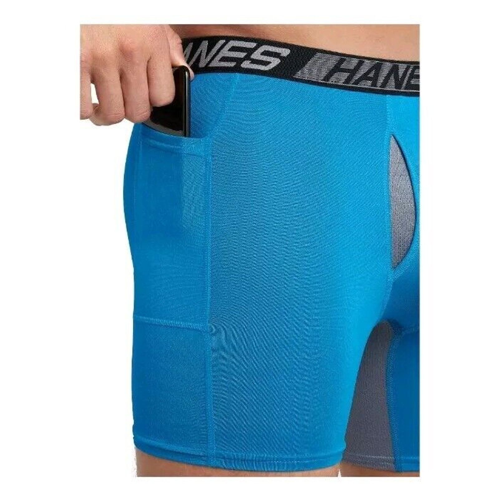 Hanes Hanes Men's X-Temp Boxer Briefs Support Pouch 3 Pk Small Size 28 - 6 Thumbnail