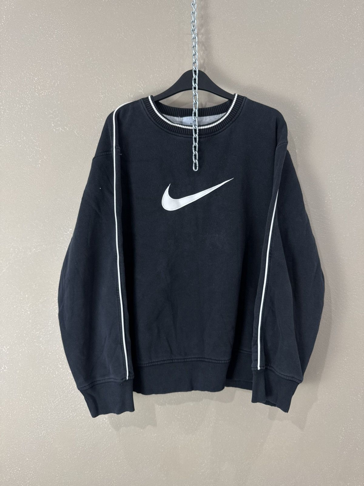 Nike Center Swoosh Vintage Crewneck Baggy Rap Streetwear 00s