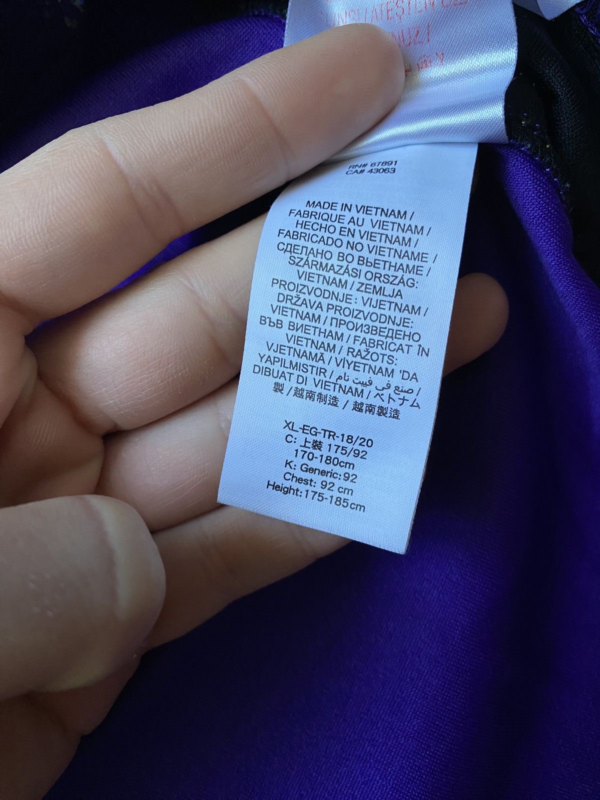 Jordan Brand #23 James L.A. Lakers Jordan Brand NBA Basketball Jersey Size US XL / EU 56 / 4 - 9 Thumbnail