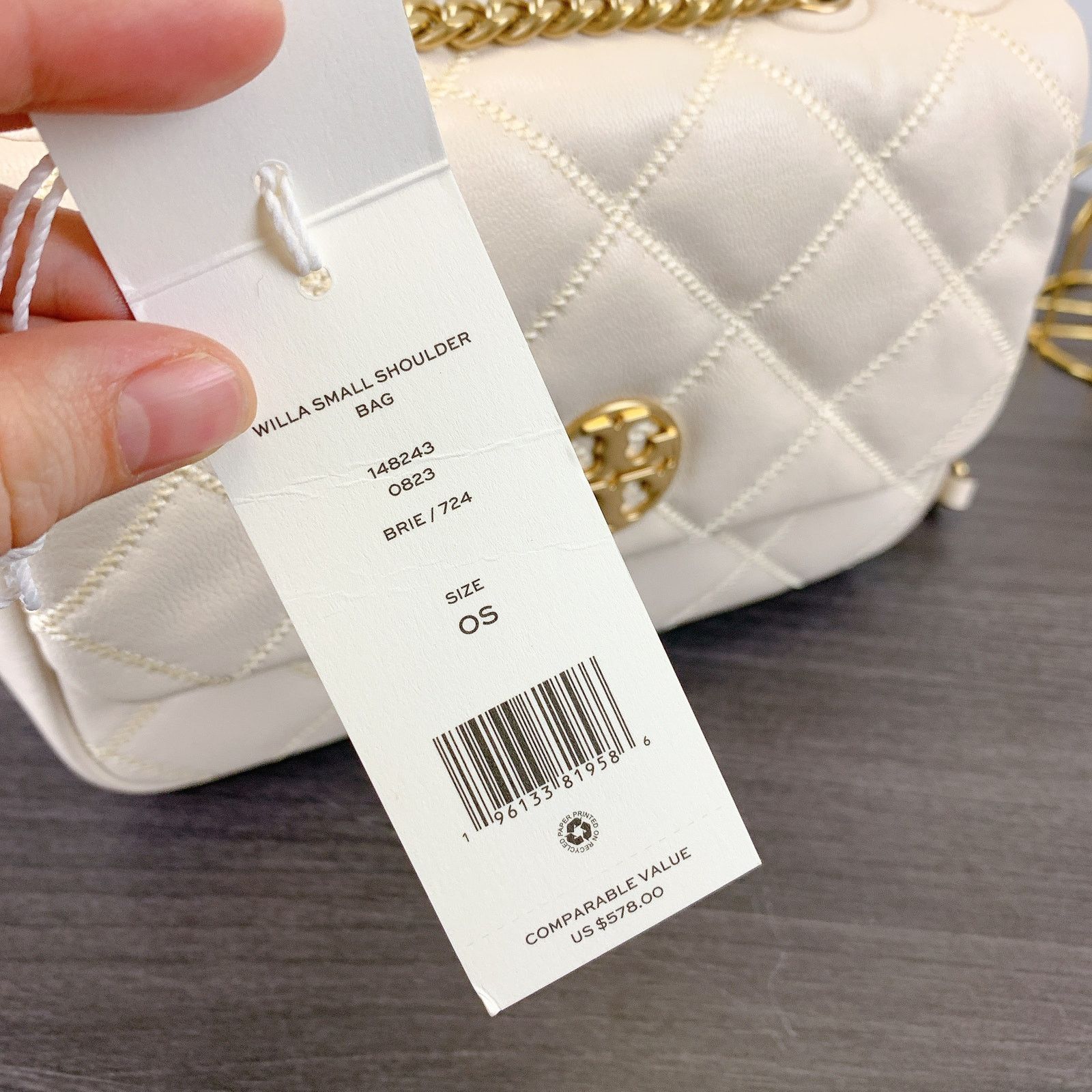 Tory Burch Tory Burch 148243 Willa small shoulder bag IN BRIE Size ONE SIZE - 9 Thumbnail