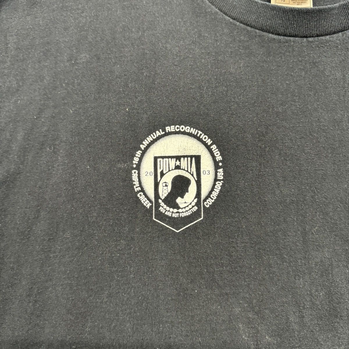 Harley Davidson × Vintage Vintage Y2K POW Mia Cripple Creek Pocket Graphic Shirt XL Size US XL / EU 56 / 4 - 4 Thumbnail