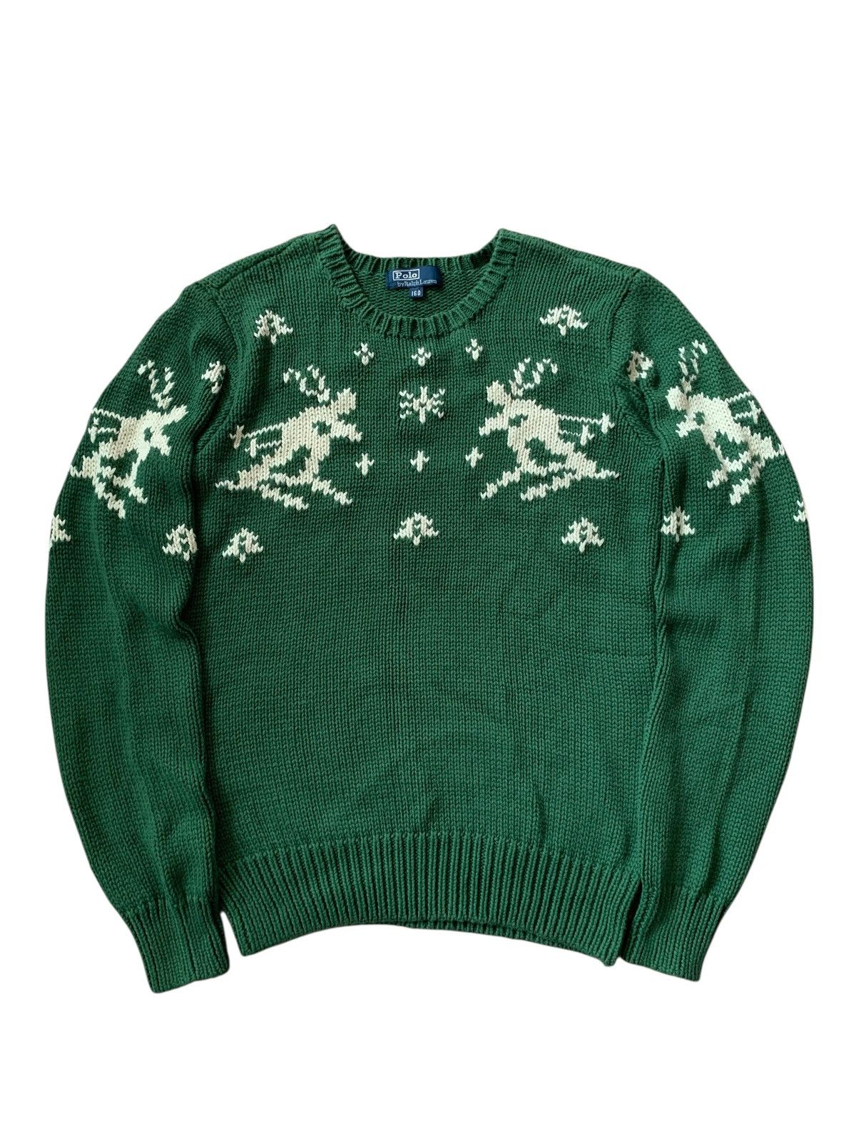 Polo Ralph Lauren 🔥POLO RL SKI KNITWEAR JUMPER GREEN Size US M / EU 48-50 / 2 - 1 Thumbnail