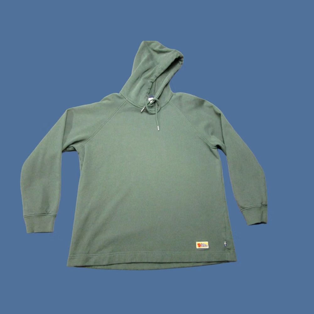 Vintage Fjallraven Hoodie Womens Large Green Vardag Patch Logo Outdoor Hiking Casual Pullover Fleece Size L / US 10 / IT 46 - 1 Thumbnail