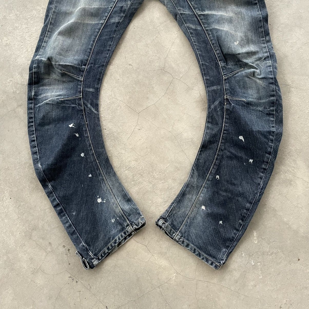 PPFM Vintage Distress PPFM Bondage Banana Curve Cut Punk Denim Size US 31 - 7 Thumbnail