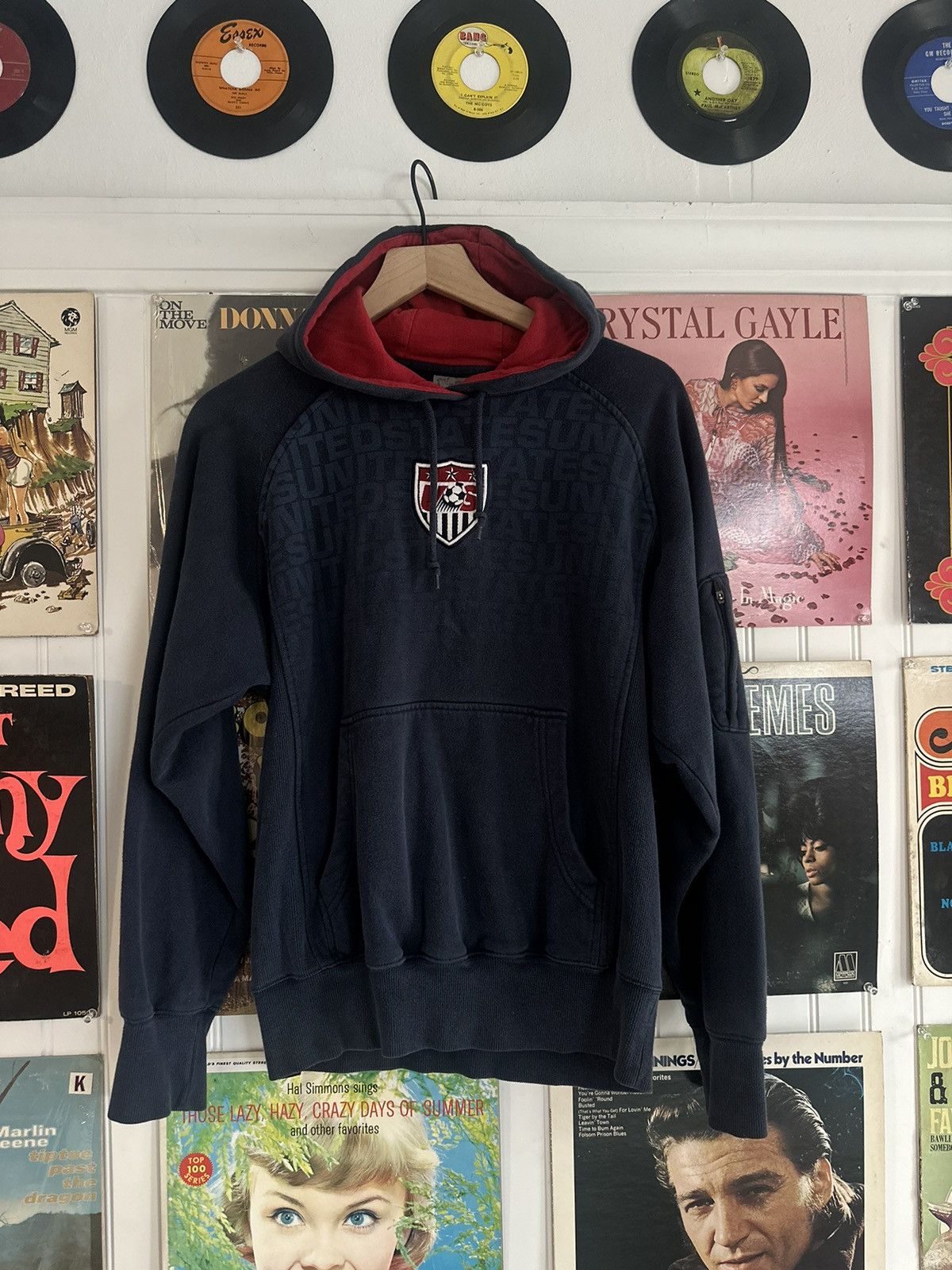 Nike 00s Nike USA Soccer navy blue hoodie Size US S / EU 44-46 / 1 - 1 Thumbnail