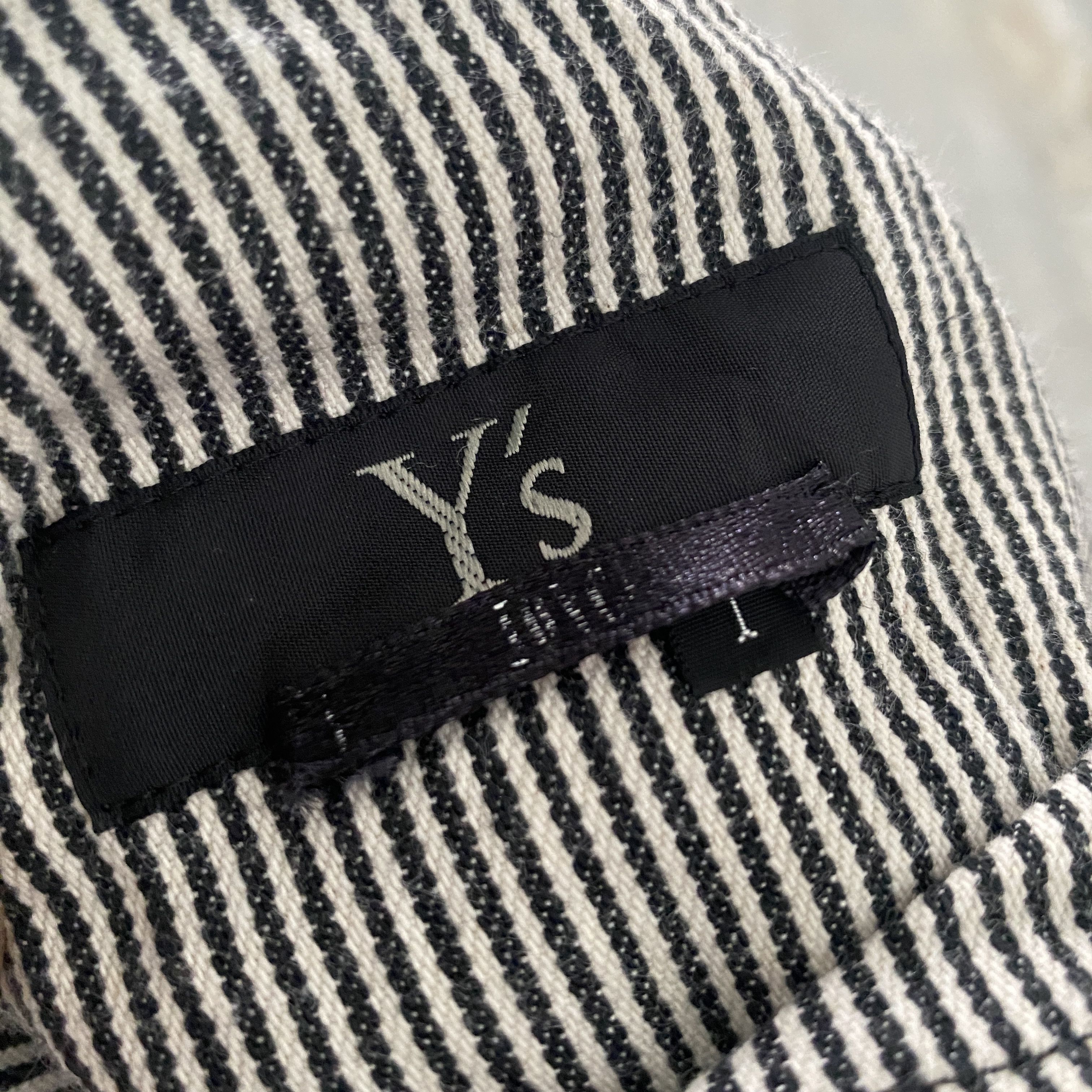 Yohji Yamamoto Vintage YS by Yohji Yamamoto Overall Striped Hickory Size US 36 / EU 52 - 5 Thumbnail