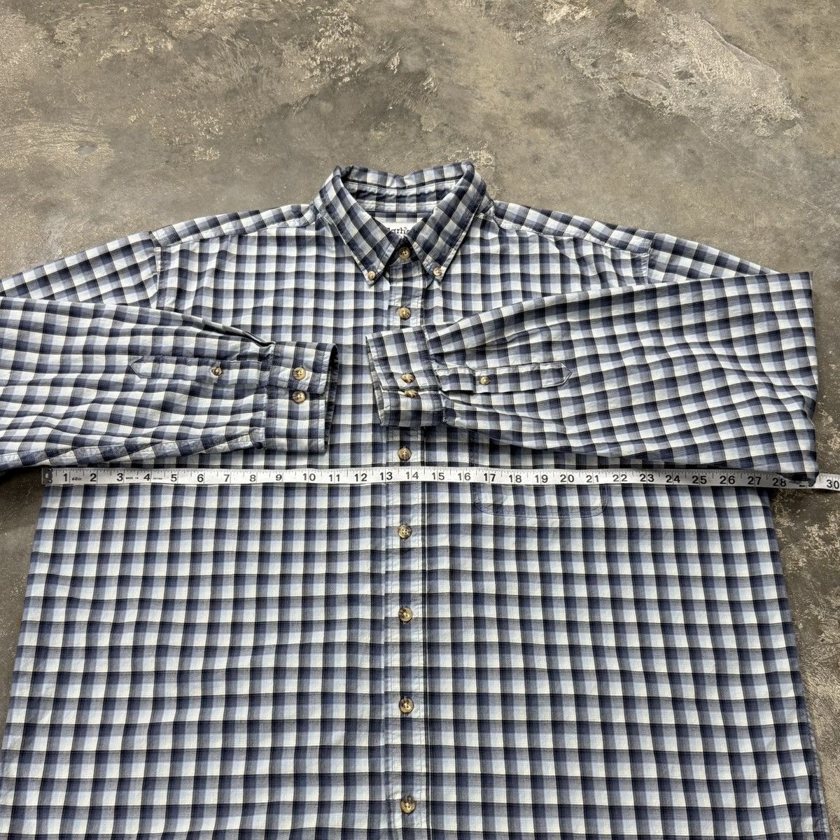 Carhartt Carhartt Y2K Plaid Button Down Overshirt XL Tall Size US XL / EU 56 / 4 - 6 Thumbnail