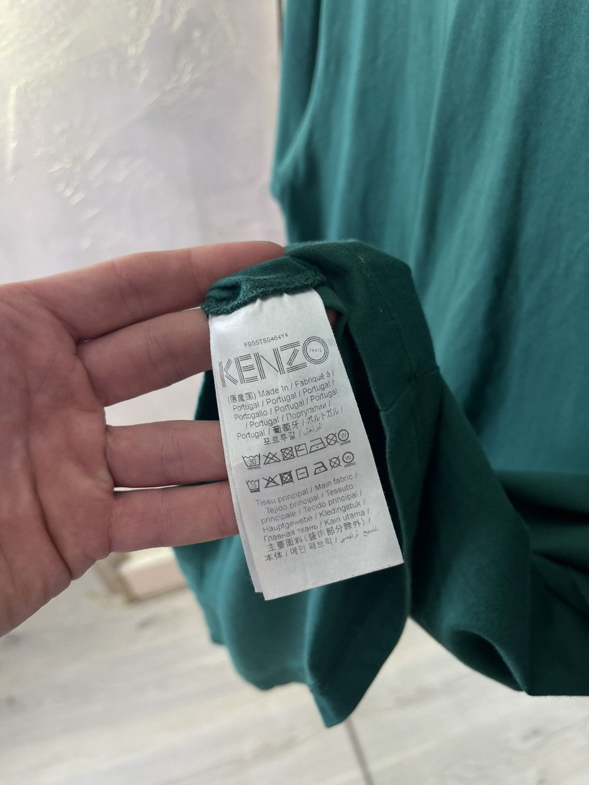 Kenzo Kenzo Paris "Eye & Heart" Graphic Cotton Tee in Teal Green Size US XL / EU 56 / 4 - 5 Thumbnail
