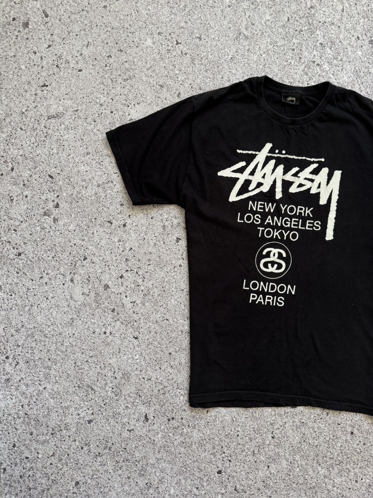 Stussy × Vintage Vintage 90’s Stussy Cityes Tokyo Made In USA Tee Y2K Hype Size US L / EU 52-54 / 3 - 4 Thumbnail