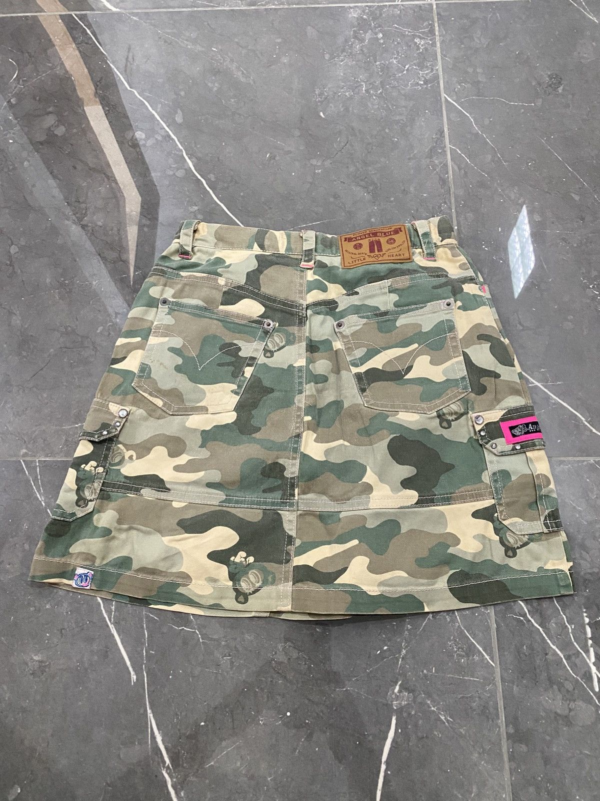 Angel Blue × Hysteric Glamour × Japanese Brand 2000s Angel Blue Camo Mini Skirt Size 24" / US 00 / IT 34 - 5 Thumbnail