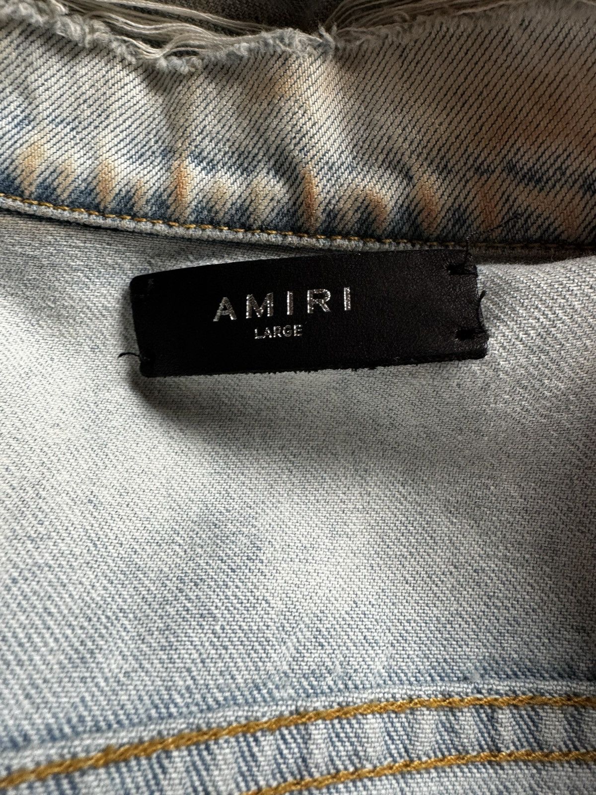 Amiri Amiri Zig Zag denim jacket Size US L / EU 52-54 / 3 - 12 Thumbnail
