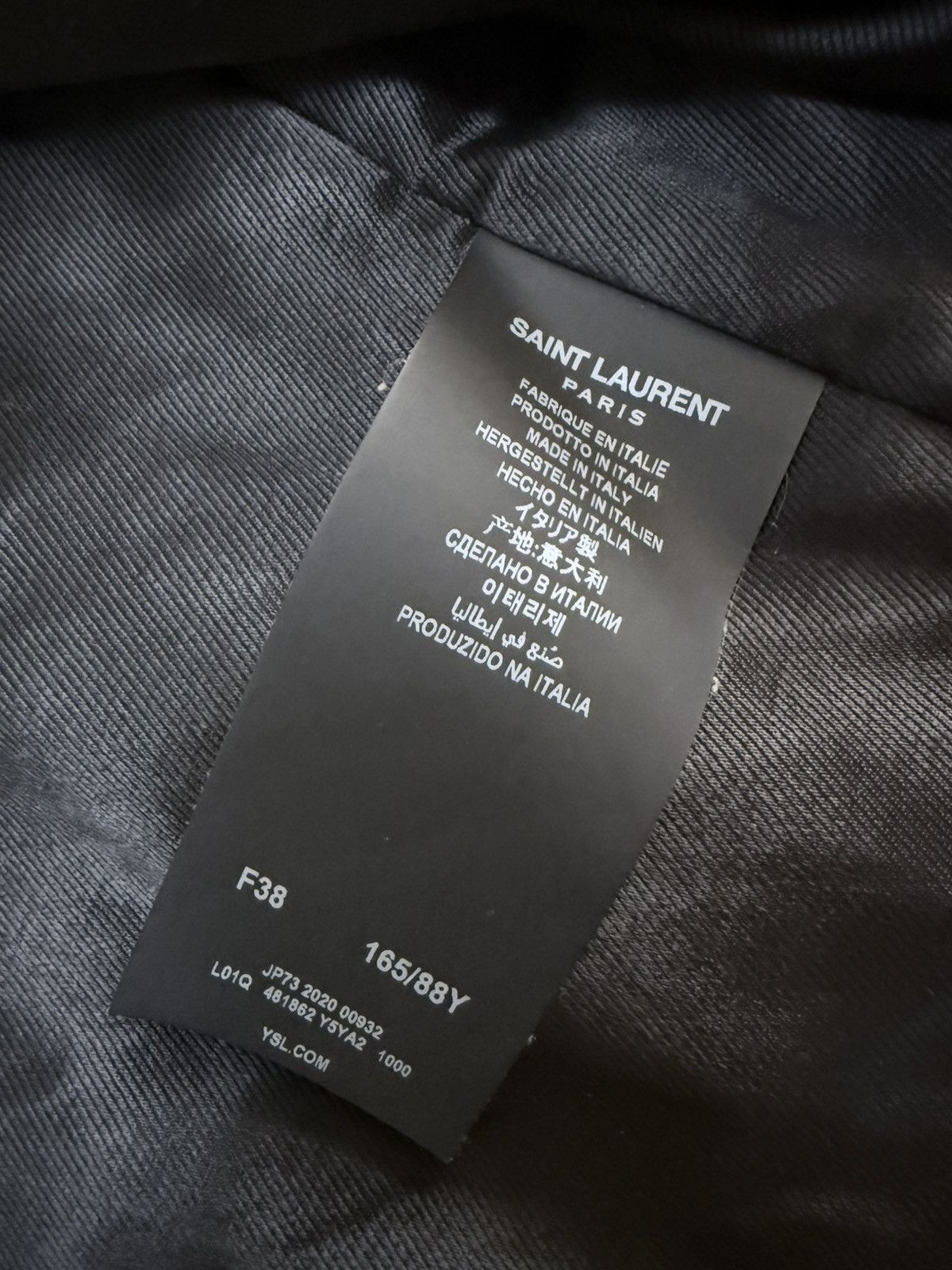 Saint Laurent Paris Saint Laurent Paris YSL leather jacket Size US XS / EU 42 / 0 - 5 Thumbnail