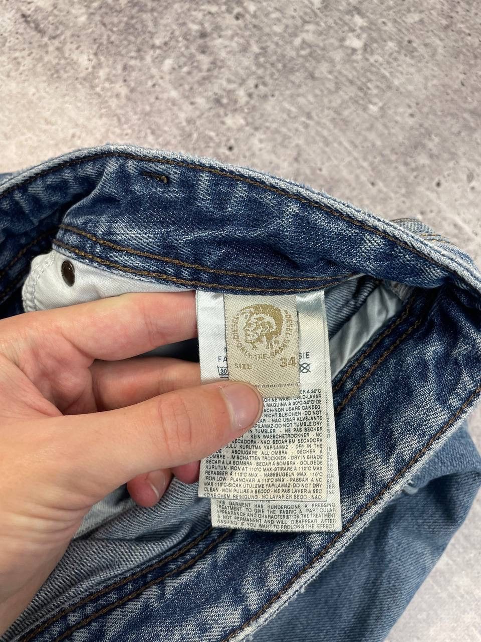 Diesel Vintage Diesel Iakop Distressed Denim Jeans Y2K Size US 34 / EU 50 - 10 Thumbnail