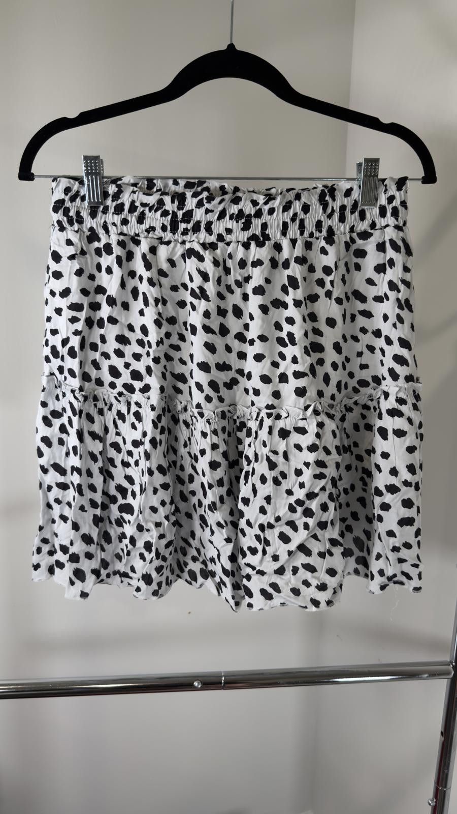 Other Alely Women's Black and White Polka Dot Skirt, Size M Size 32" / US 10 / IT 46 - 2 Thumbnail