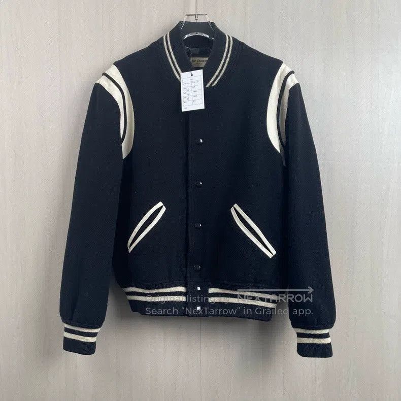Saint Laurent Paris Saint Laurent Paris Vintage Black and White Baseball Jerse Size US M / EU 48-50 / 2 - 1 Thumbnail