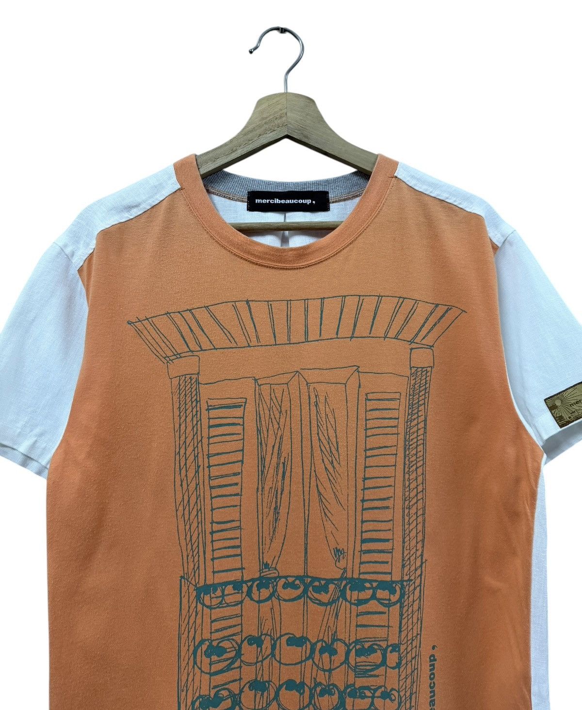 mercibeaucoup Mercibeaucoup,Miyake Design Hybrid Linen Cotton Tee Size US M / EU 48-50 / 2 - 12 Thumbnail