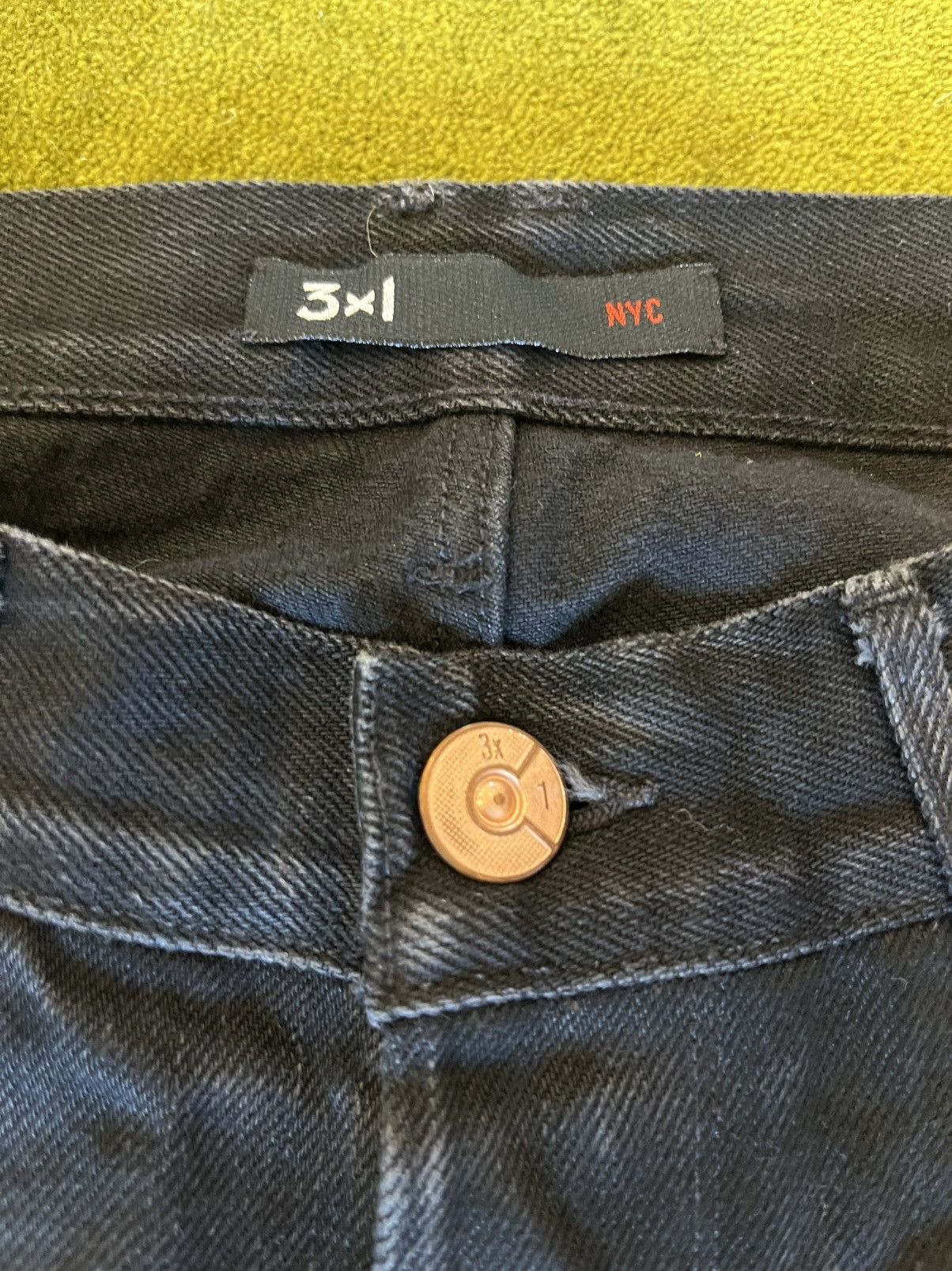 3x1 3x1 - Black Selvedge Denim Size US 31 - 6 Thumbnail
