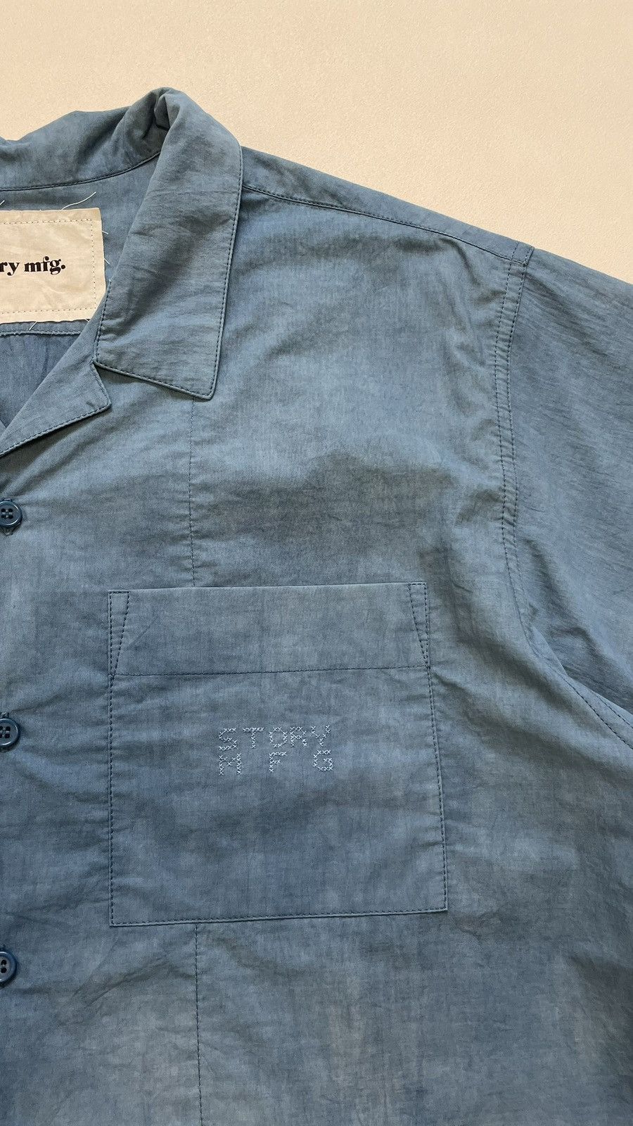 Story Mfg. ‘Heart Clamp’ Blue/Pink Tie Dye Shirt Size US M / EU 48-50 / 2 - 6 Thumbnail