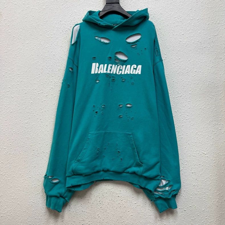Balenciaga Balenciaga The lake green destroys the double layer to mak Size US XXS / EU 40 - 1 Thumbnail