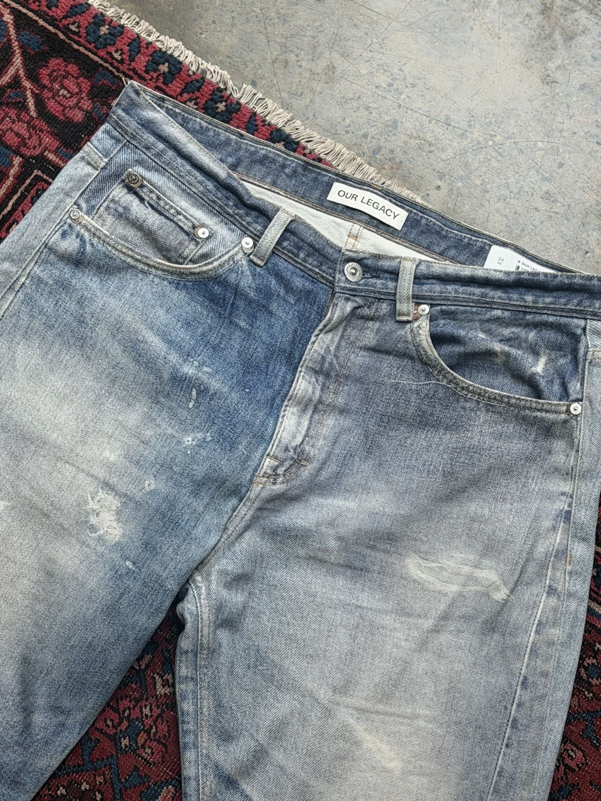 Our Legacy Blue Third Cut Digital Denim Jeans