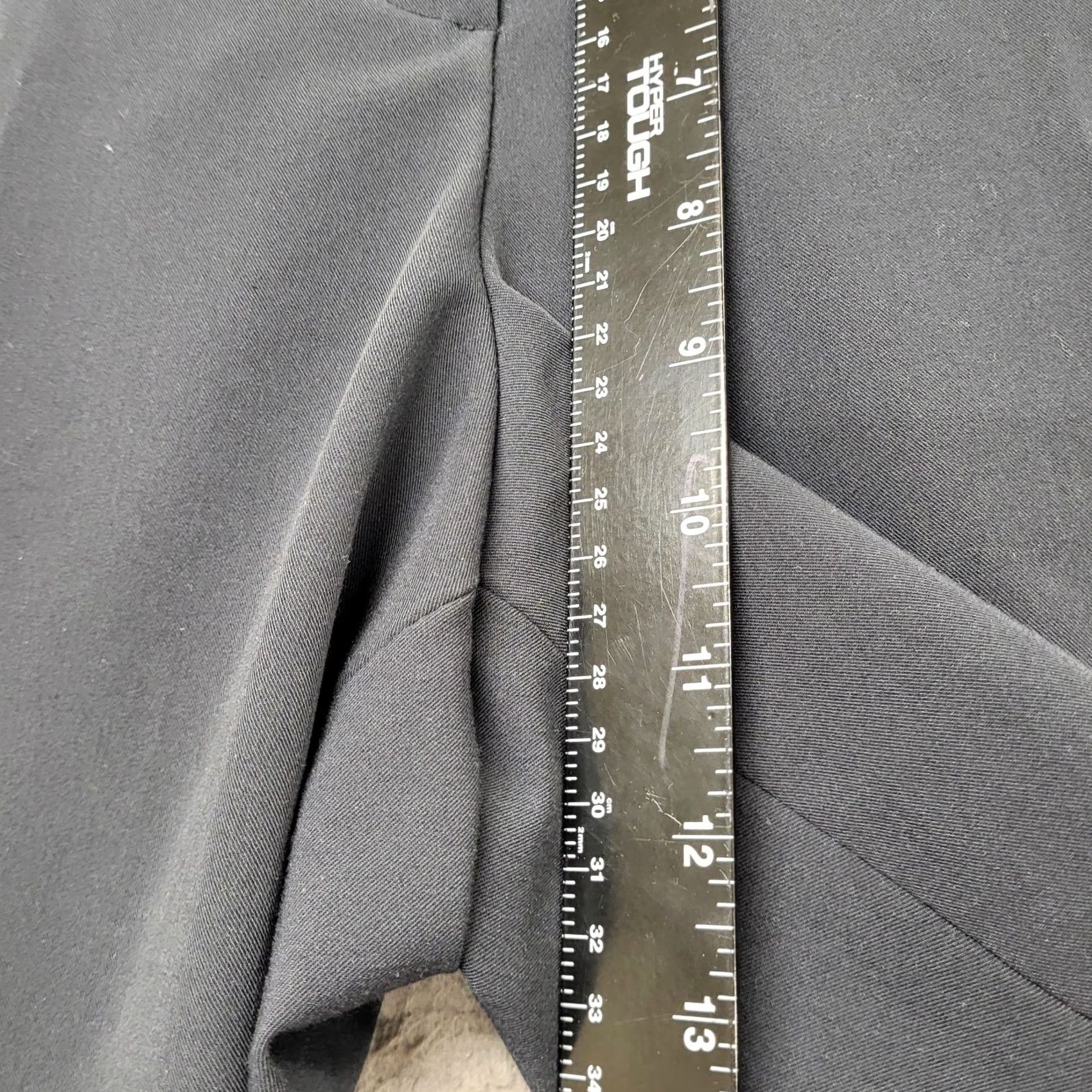 Vintage Zac & Rachel Women's Size 12 Flat Front Stretch Dress Pant Black Onyx Casual Dress Pants Wide-Leg Regular Fit Size 34" / US 12 / IT 48 - 7 Thumbnail