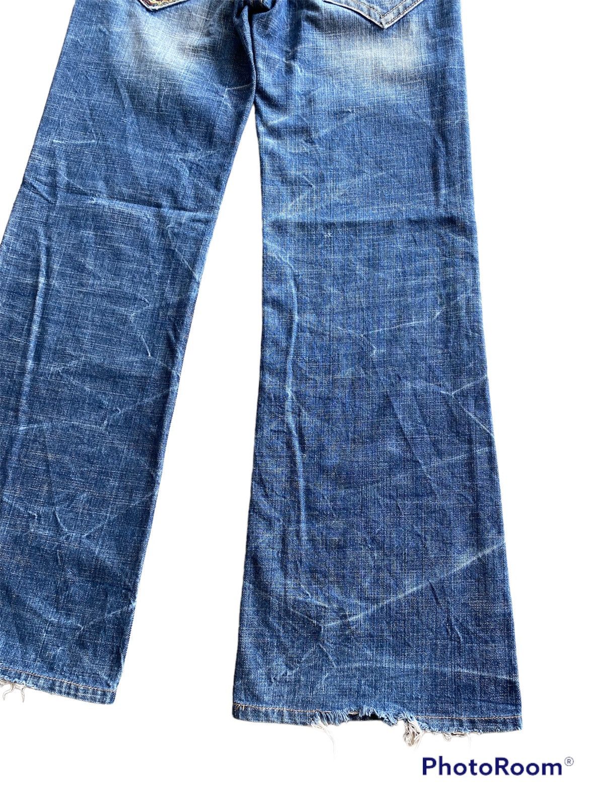 Hysteric Glamour × If Six Was Nine × Japanese Brand Baggy Flare Japan Red Pepper Low Rise Wide Leg Size US 29 - 3 Thumbnail