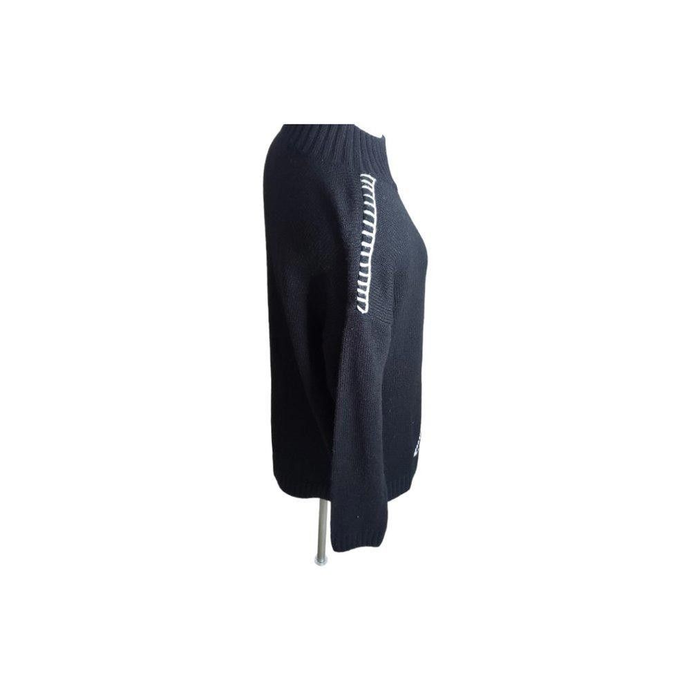 Karl Lagerfeld CT1960 Karl Lagerfeld Paris Black Eiffel Tower Sweater Size S / US 4 / IT 40 - 2 Thumbnail