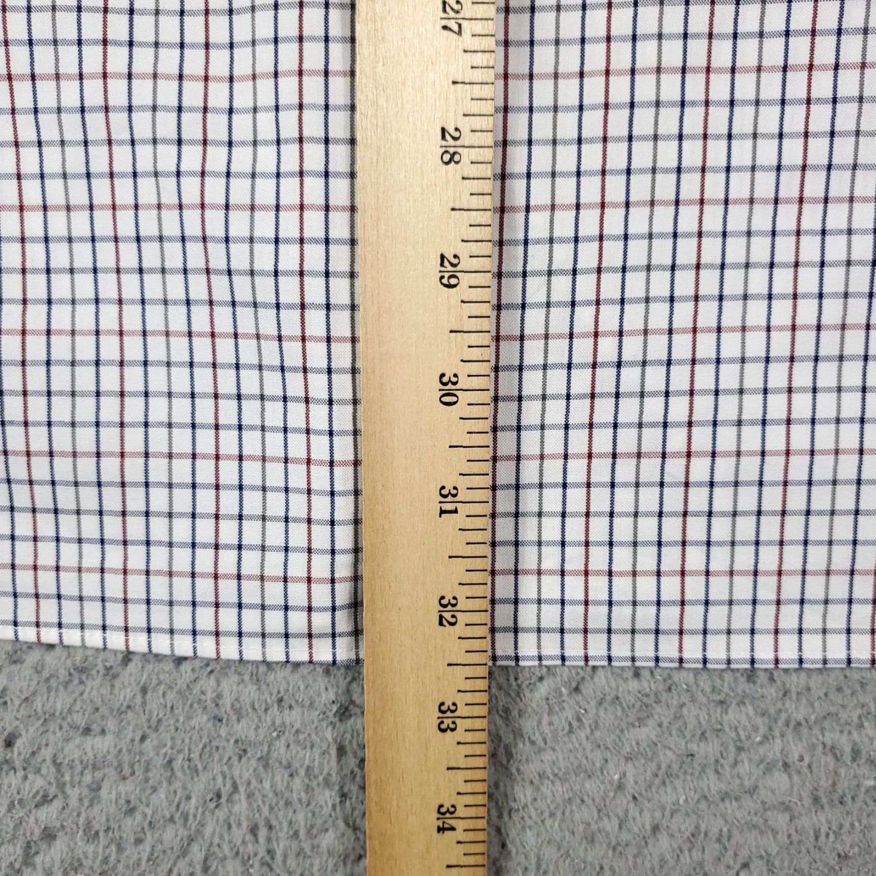 Tommy Hilfiger Tommy Hilfiger Shirt Mens XL White Blue Check Casual Button Up Long Sleeve Shirt Size US XL / EU 56 / 4 - 6 Thumbnail