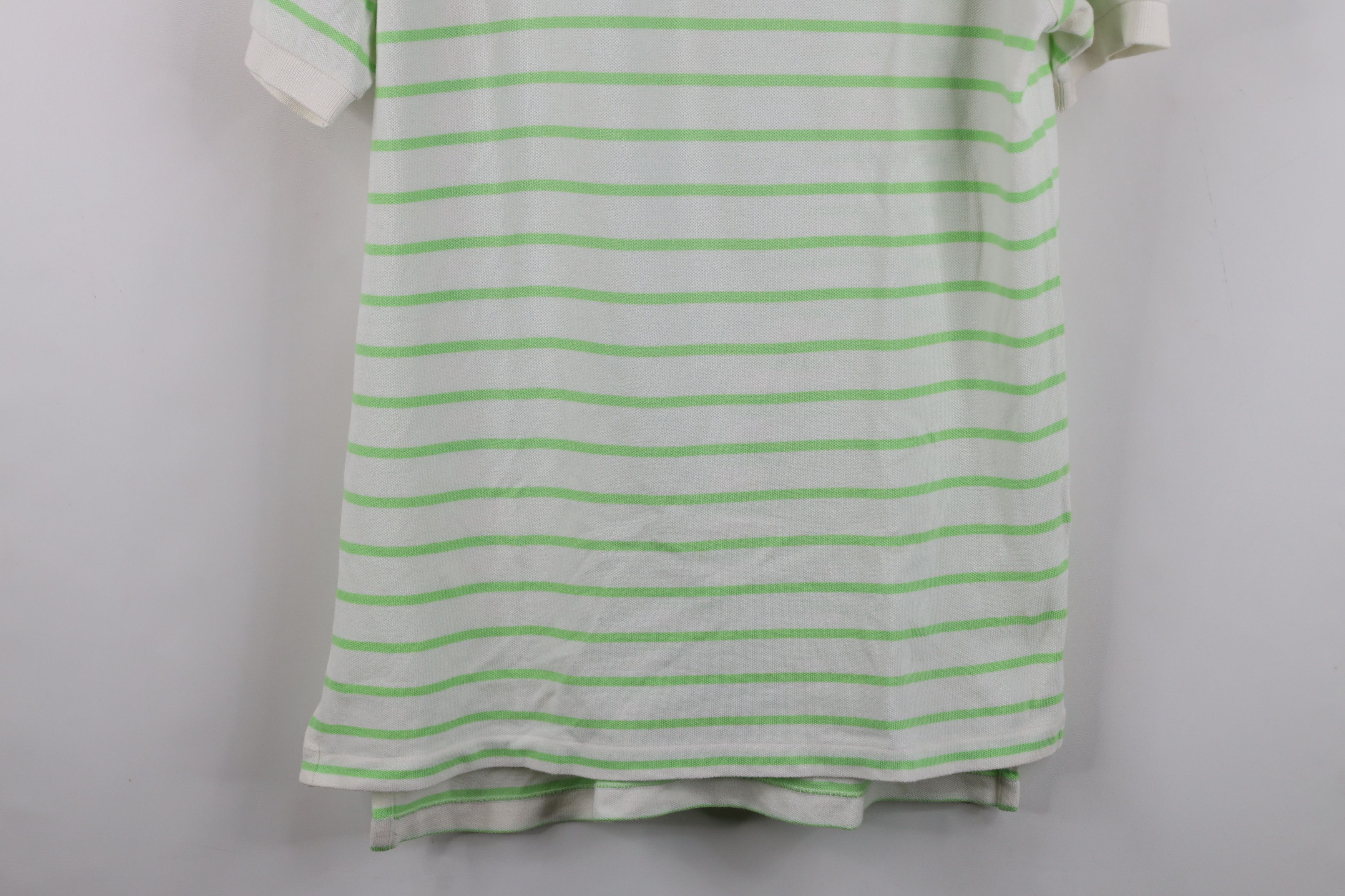 Ralph Lauren Vintage Ralph Lauren Cotton Striped Golf Polo Shirt White Size US M / EU 48-50 / 2 - 3 Thumbnail