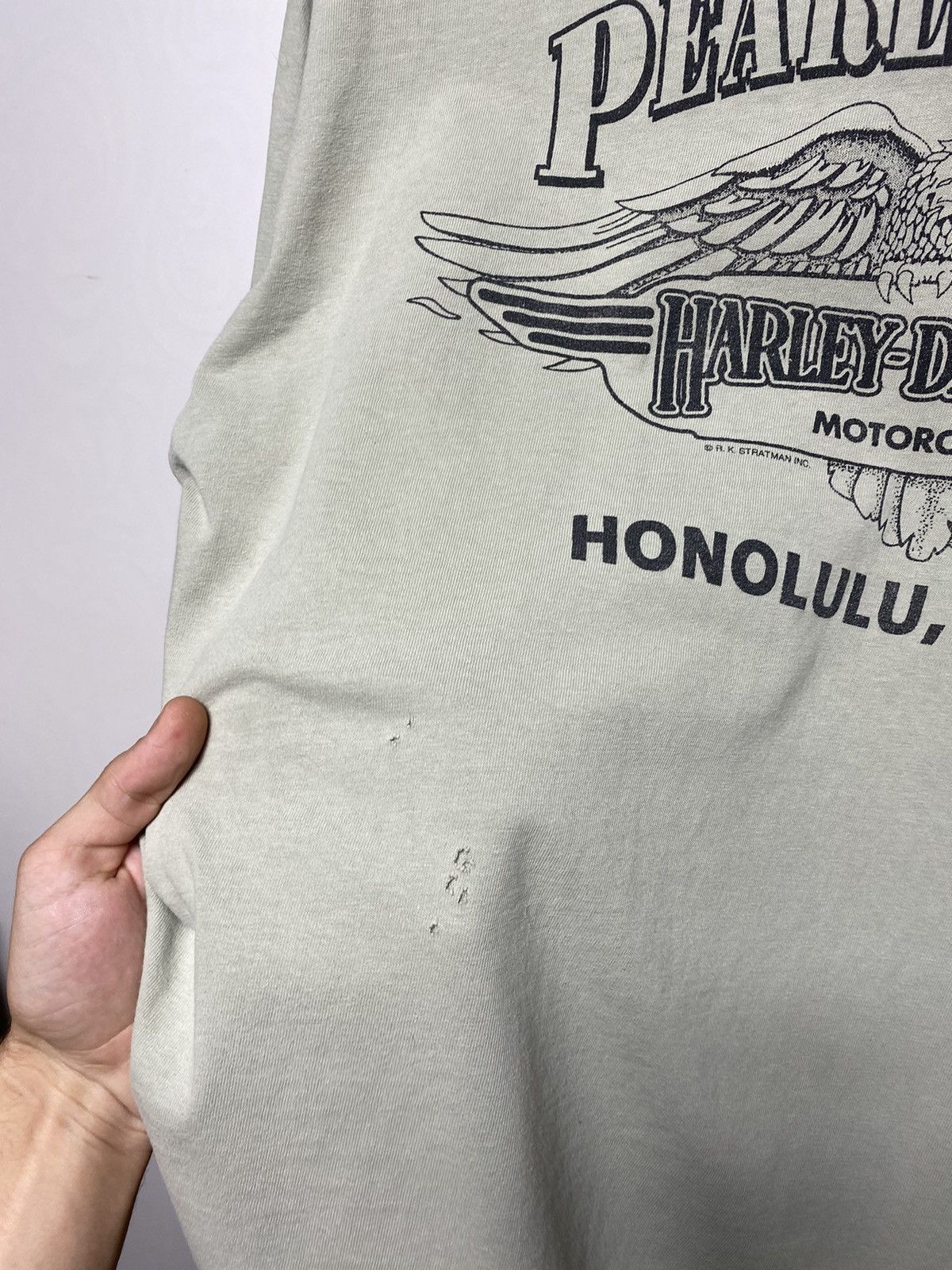 Harley Davidson Rare 1991 Harley Davidson Pearl Harbor distressed t-shirt Size US XL / EU 56 / 4 - 13 Thumbnail