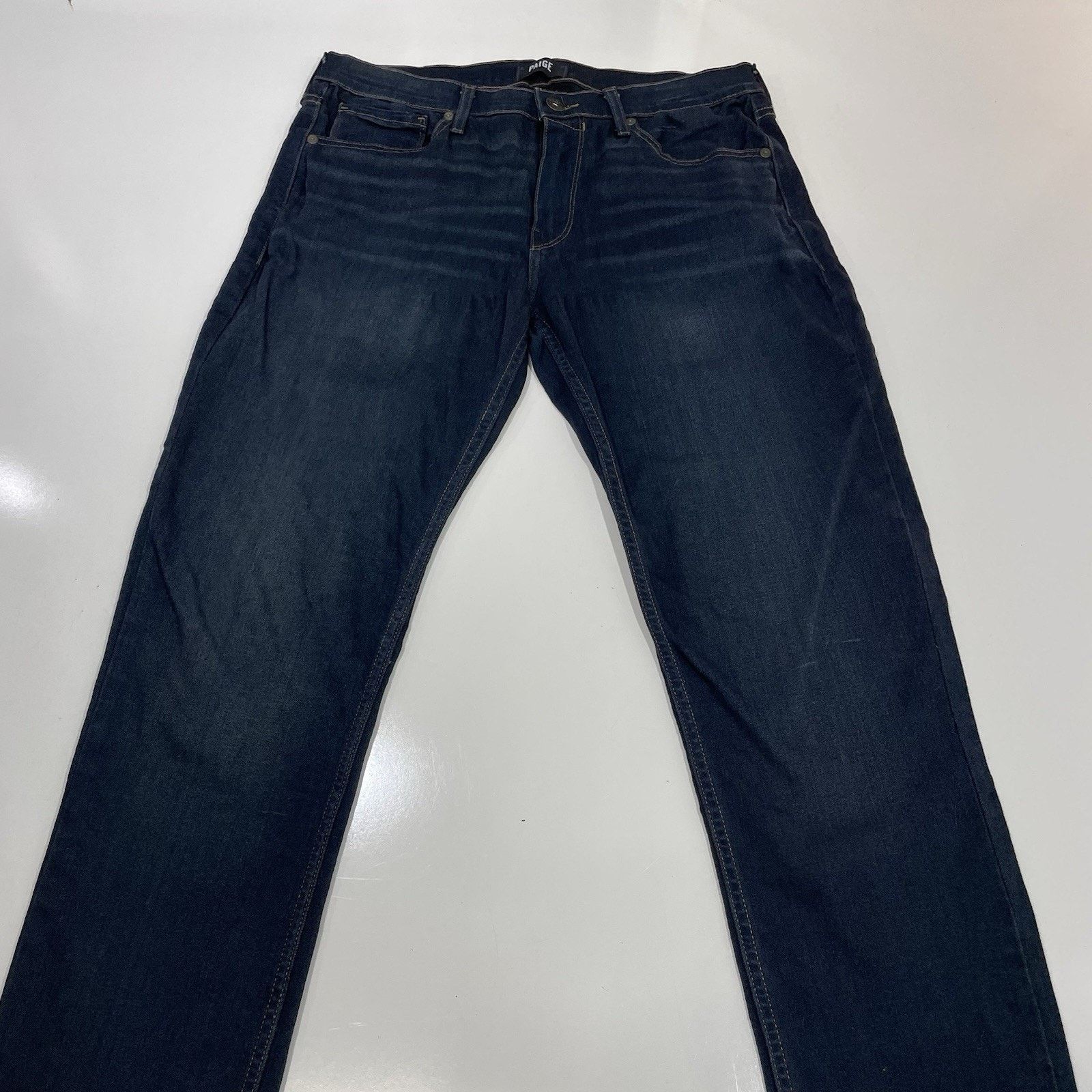Paige Paige Lennox Jeans Mens 32 Blue Slim Straight Stretch Denim Size US 32 / EU 48 - 2 Thumbnail