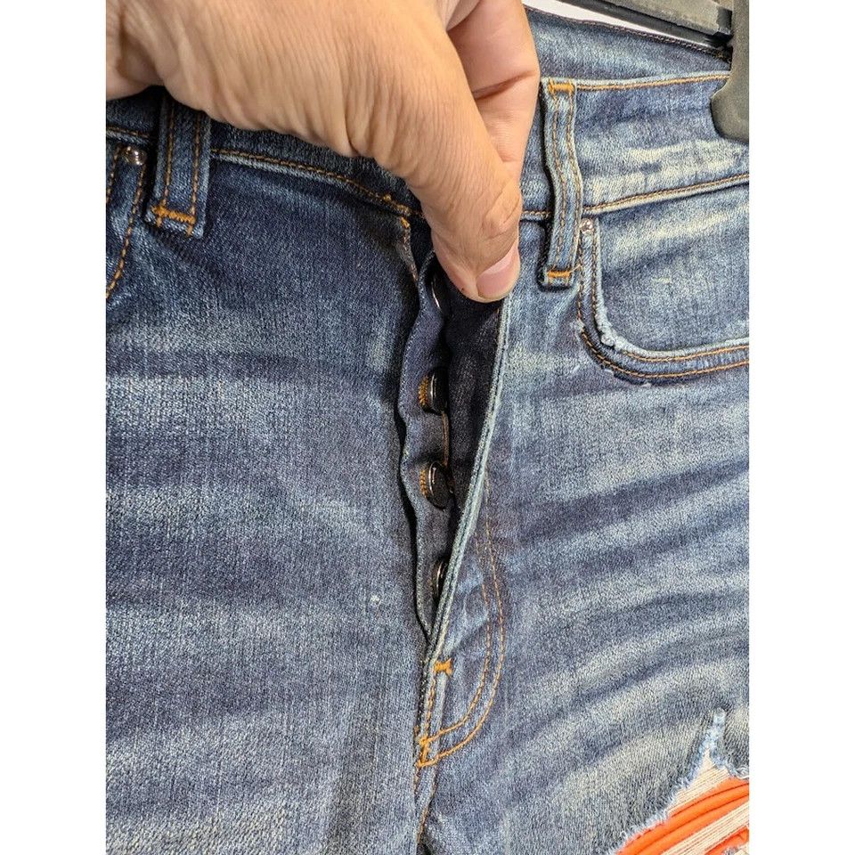 Amiri o1rshd1 MX1 Ultrasuede Jean in Deep Classic Blue Size US 38 / EU 54 - 10 Thumbnail